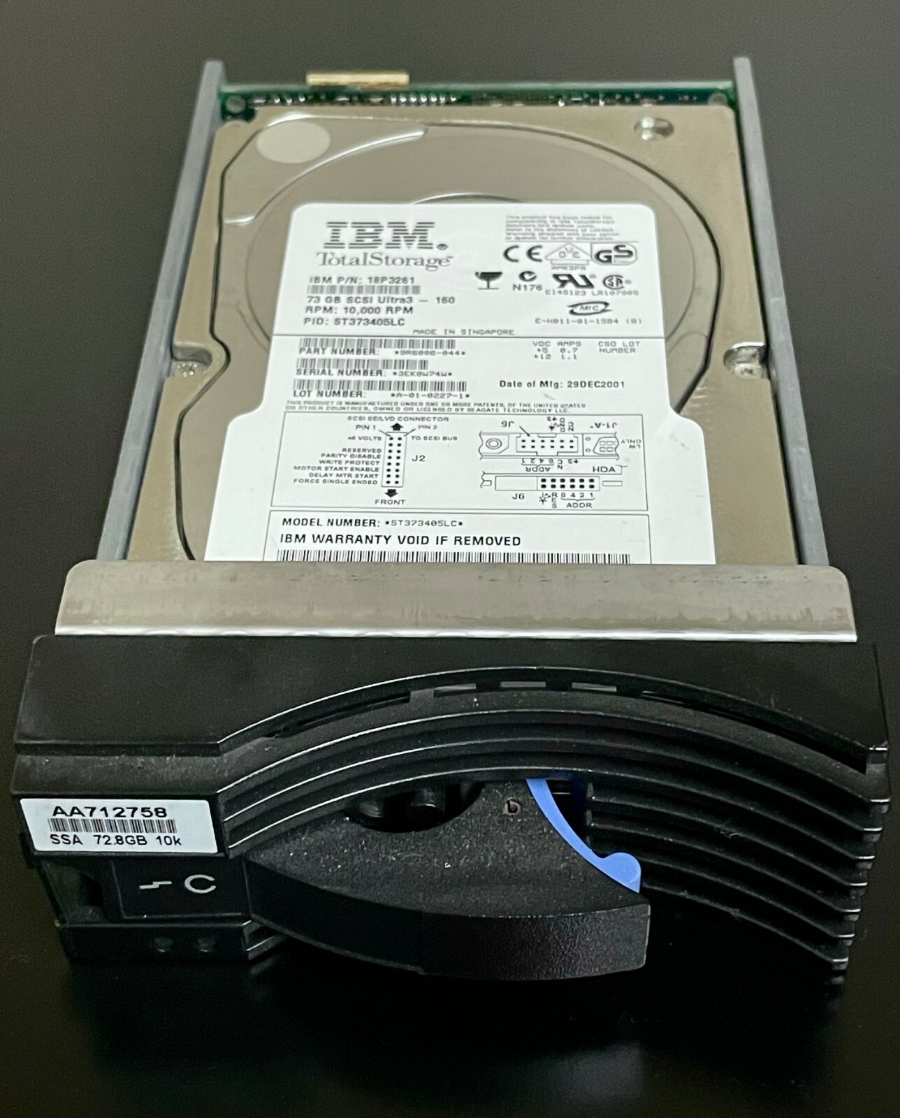 IBM 18P3261 73GB 10K 3.5" Ultra320 SCSI HDD – Enterprise Server Hard Drive