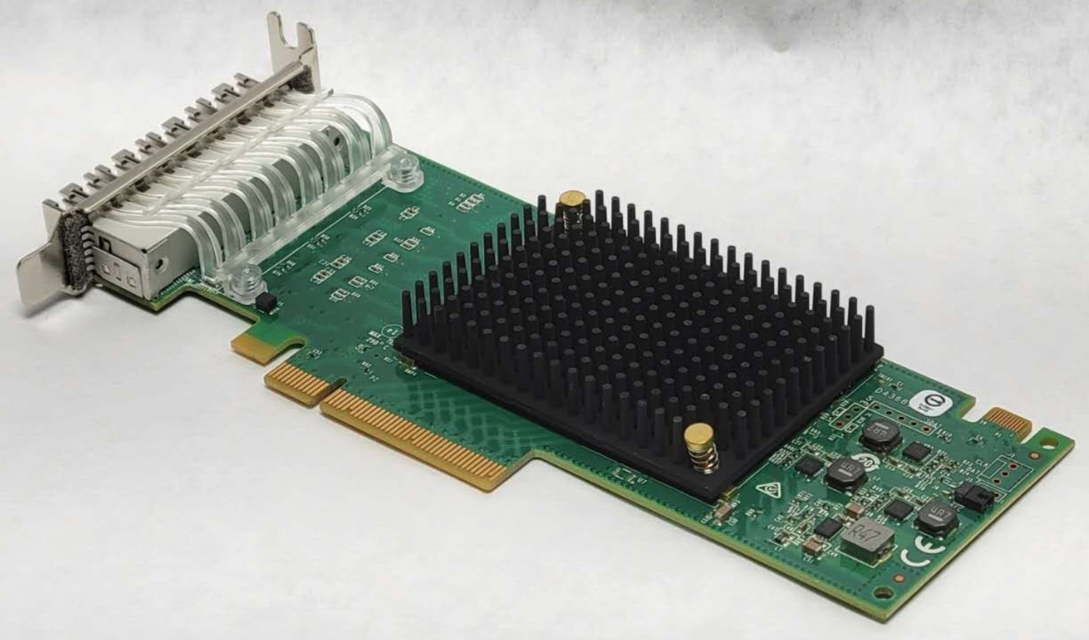 Emulex LPE31004-M6 4-Port 16Gb Fibre Channel Host Bus Adapter Card Low Profile