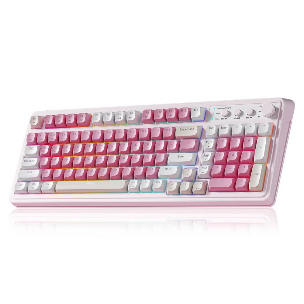 AULA S99 Wireless Gaming Membrane Creamy Keyboard Tri-Mode Connect Num