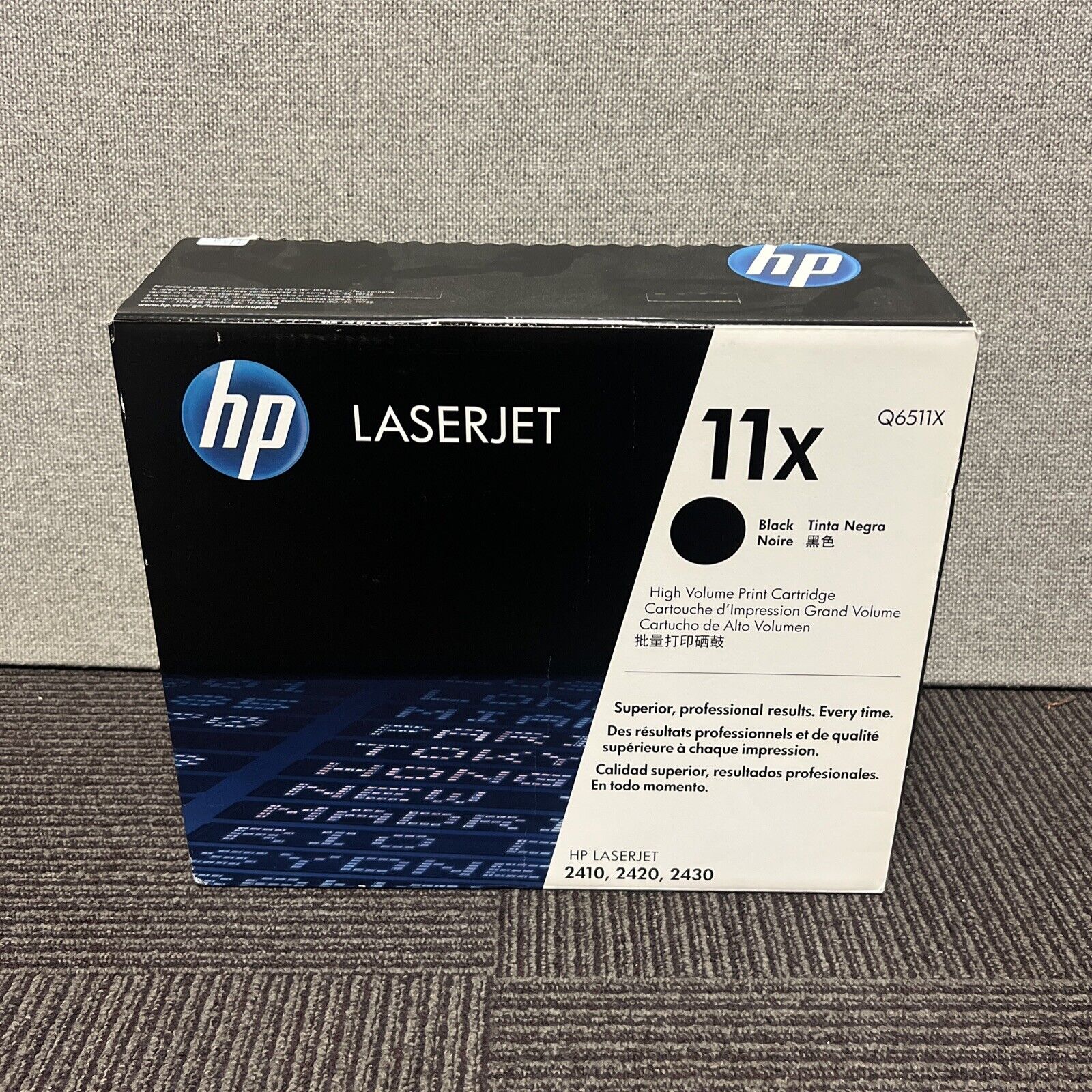 Genuine HP 11X High Yield Black LaserJet Toner Q6511X- NEW (Open Box)