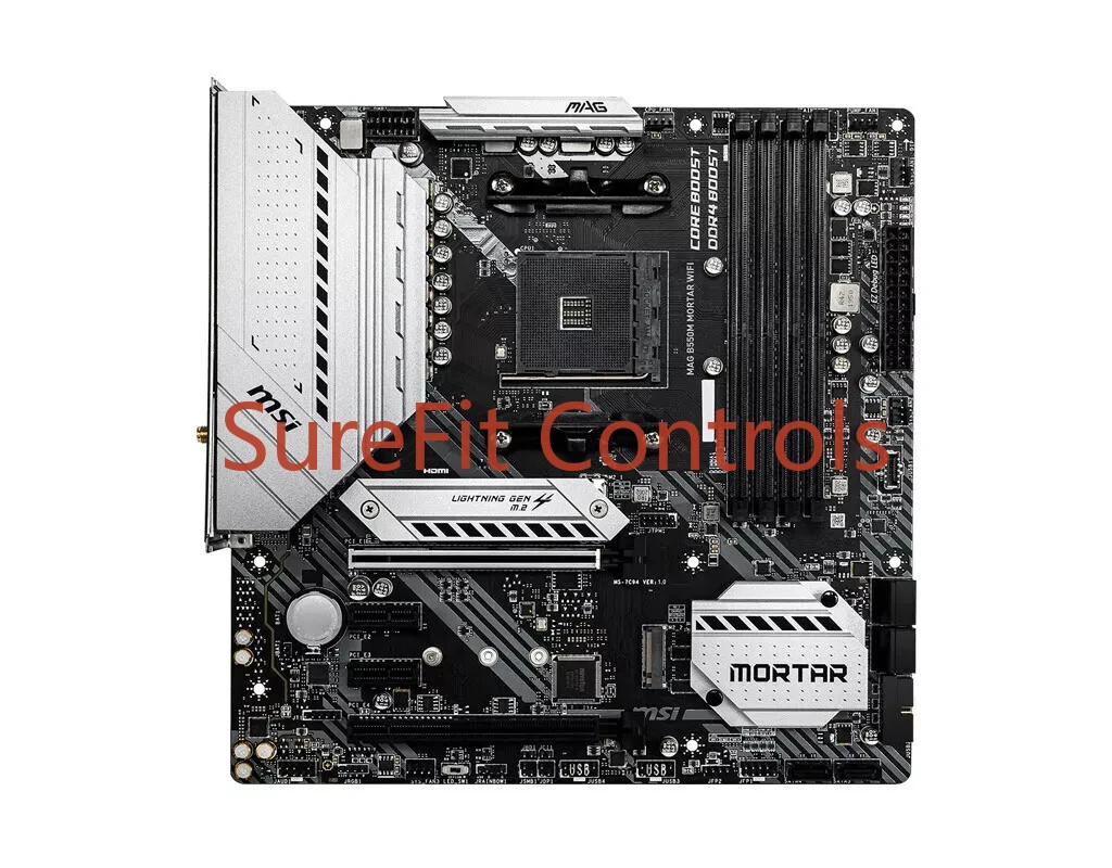 微星 MAG B550M MORTAR WIFI DDR4 AM4 AMD B550 Micro-ATX Wi-Fi 6E 主板-