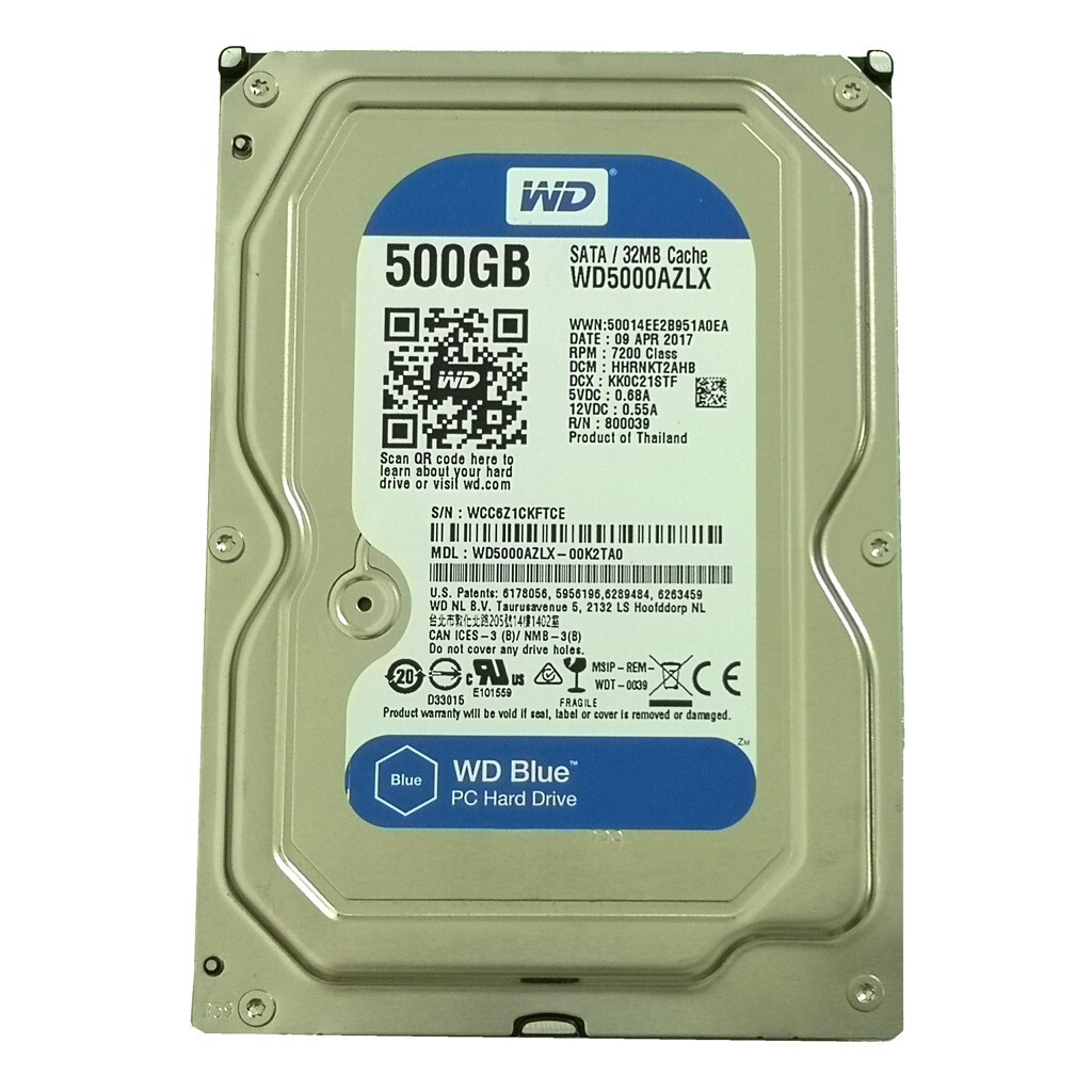 NEW FOR Western Digital WD5000AZLX 00K2TA0 500GB 7200RPM 32MB SATA 3.5" HDD