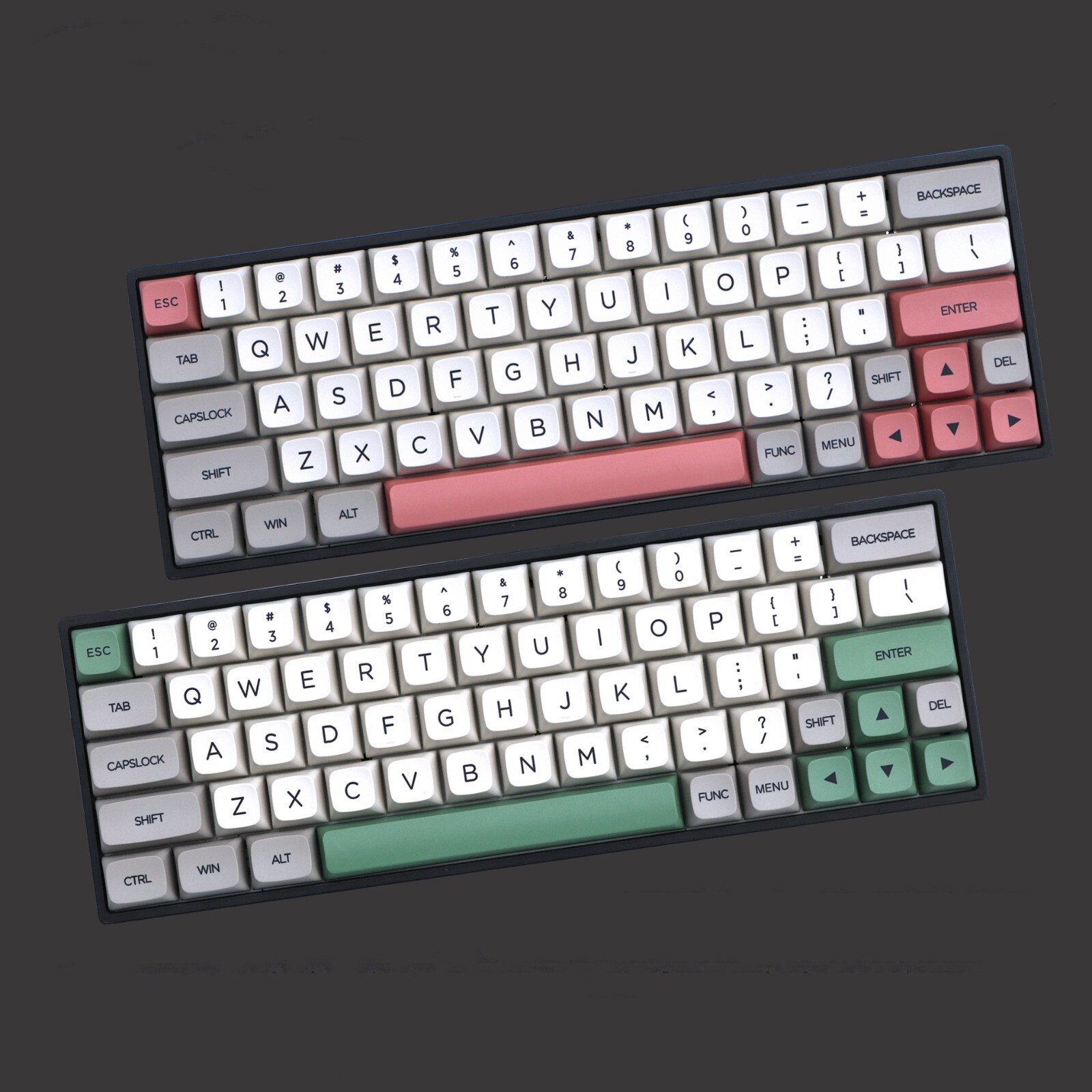 134 Key XDA Profile 1.5mm Retro White Gray 9009 Keycap PBT Dye-subbed Keycap Set