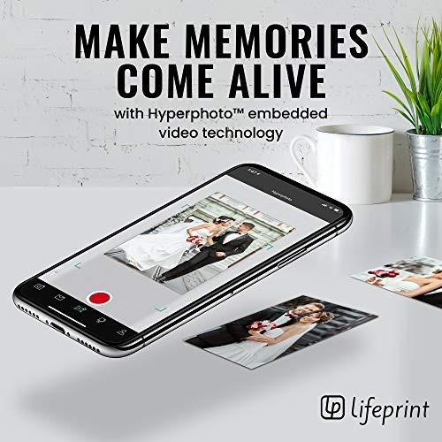 LIFEPRINT 2X3 PORTABLE PHOTO AND VIDEO PRINTER FOR IPHONE AND ANDROID. -  BLACK