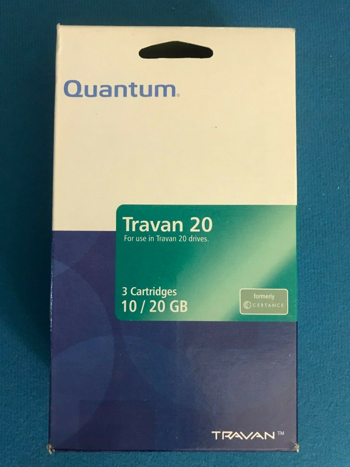 3 NEW Quantum CTM20 10Gb/20GB TR5 Travan  Data Tape Cartridge 60642  TR-5