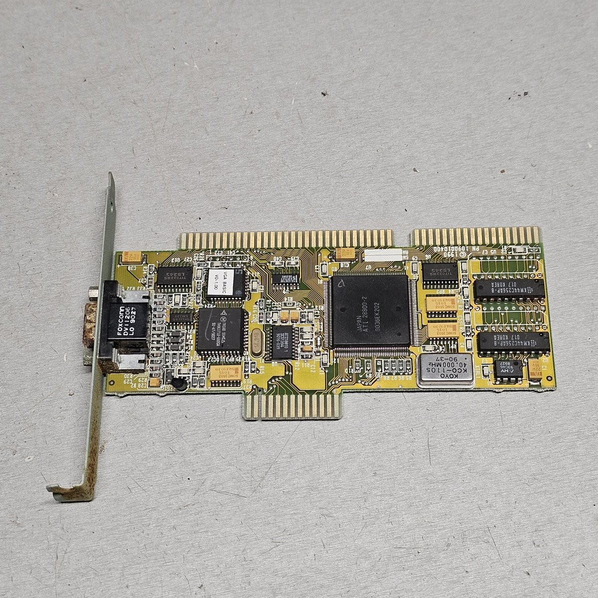 ATI VGA Wonder+ 800 ISA Video Graphics Card FCC ID EXMVGADM2P1 Vintage Retro PC