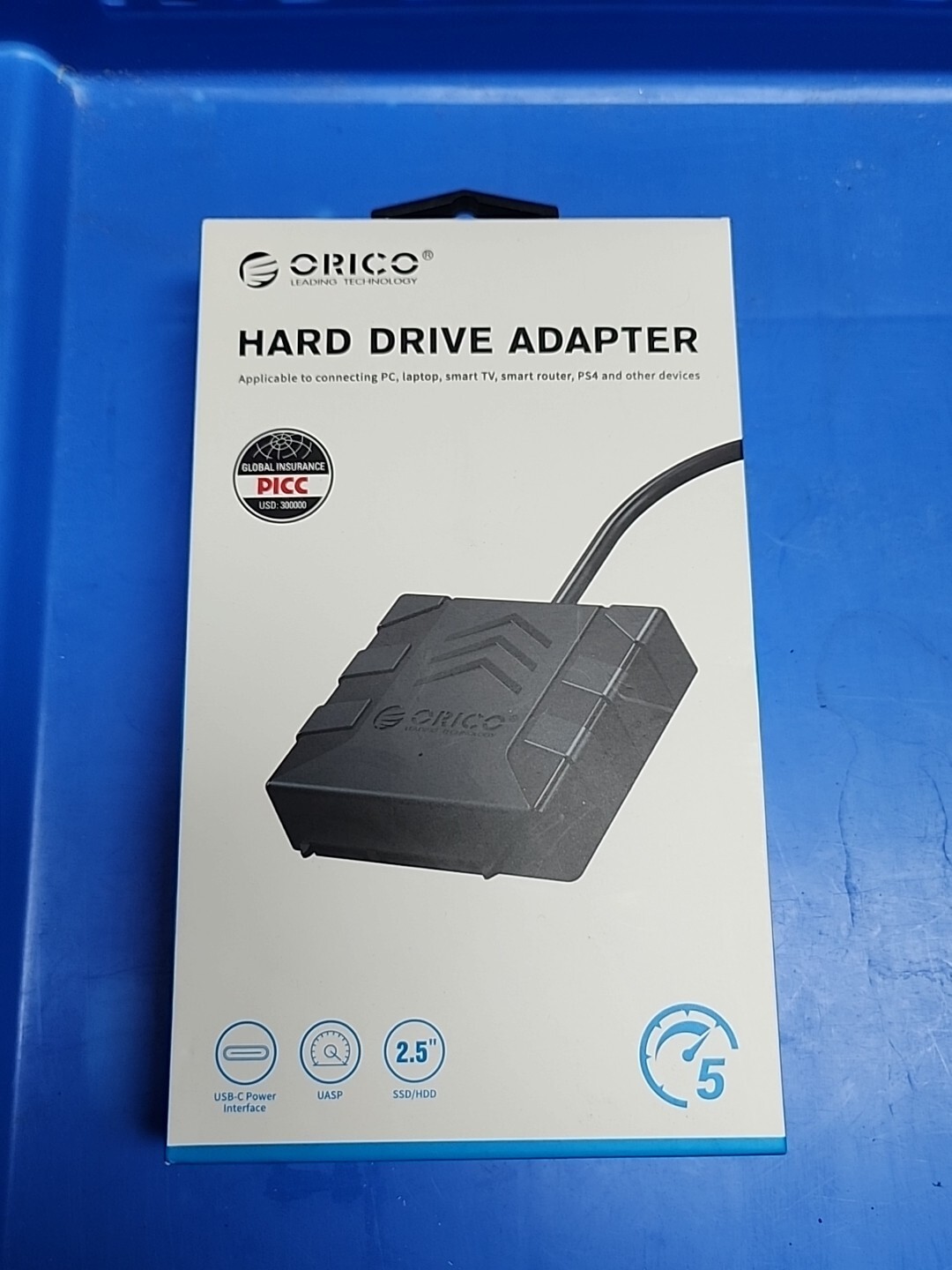 ORICO 2.5'' Hard Drive Enclosure SATA to USB C Cable, Hard Drive Adapter Convert