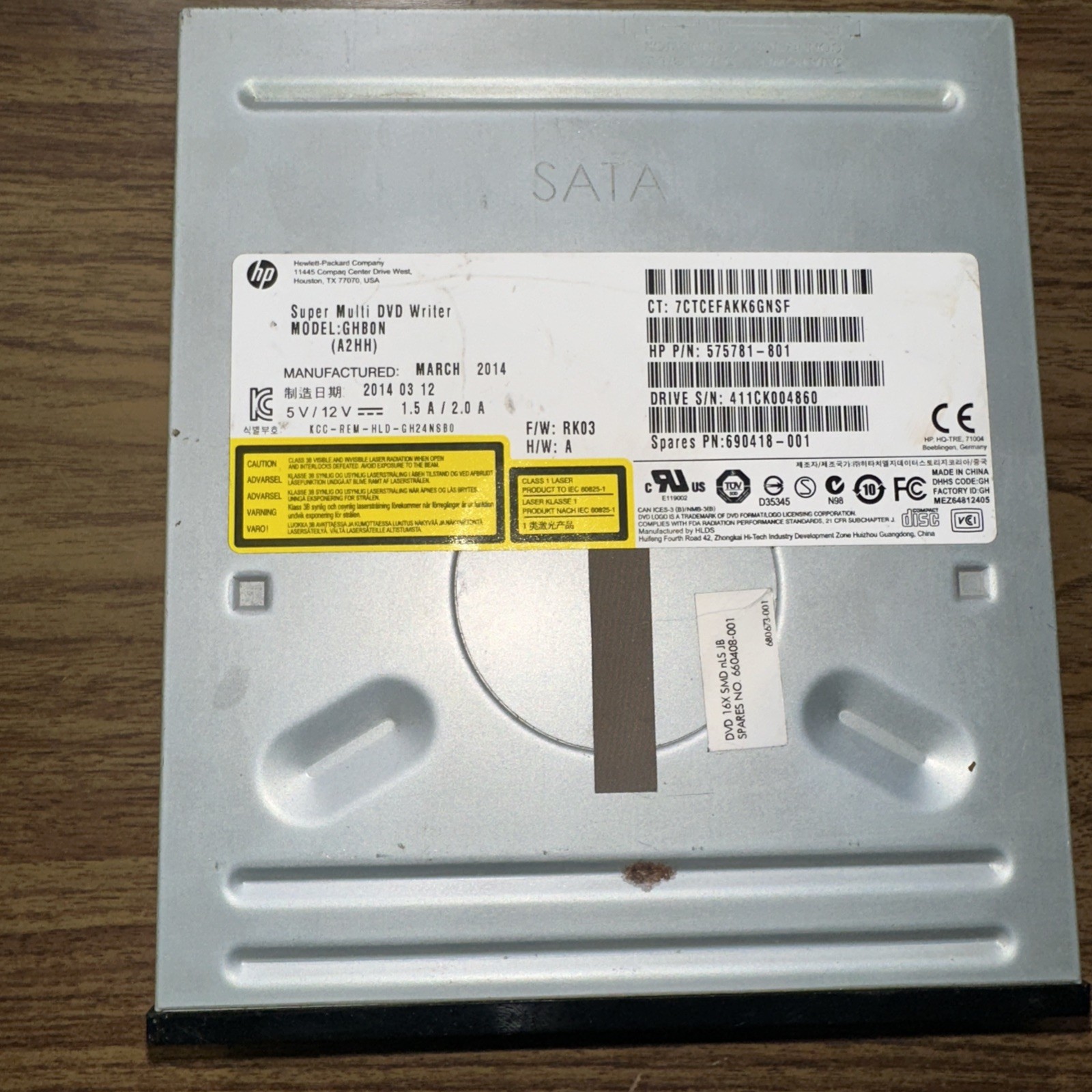 HP GHB0N Super Model DVD Writer