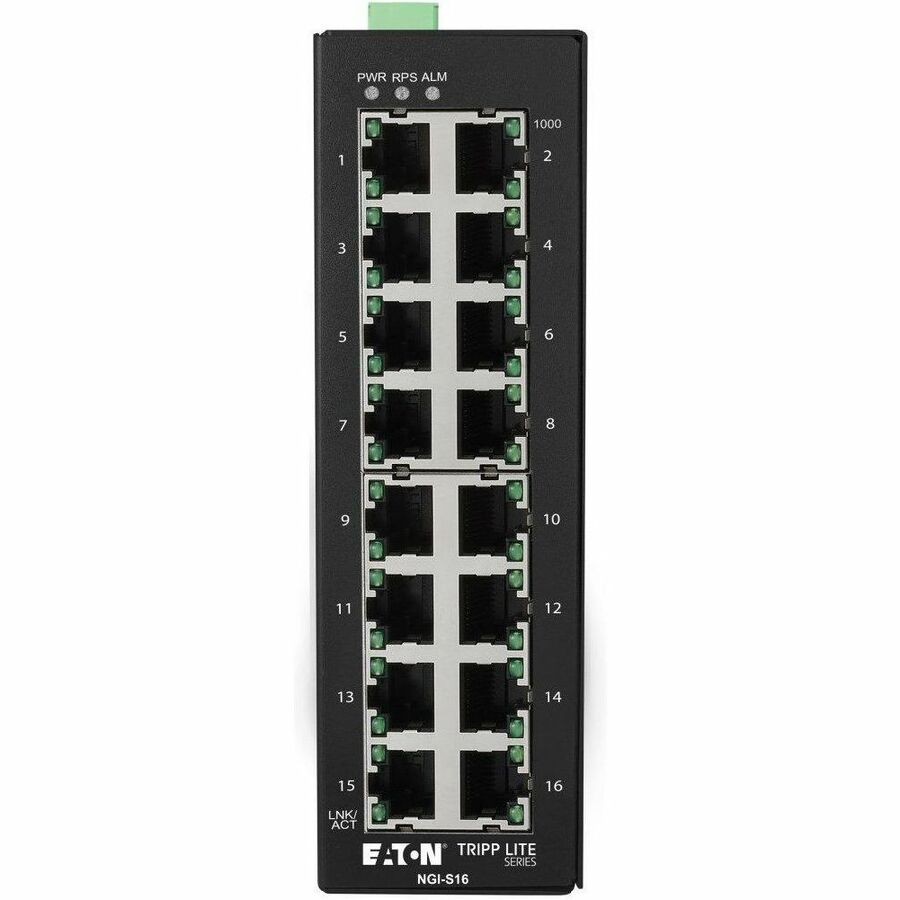 Tripp Lite 16-Port Lite Managed Industrial Gigabit Ethernet Switch NGI-S16