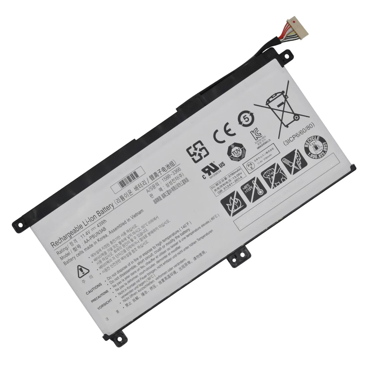Genuine AA-PBUN3AB Battery Samsung NP530E5M-X02US NP550XTA-K01US 7 Spin NP740U5L