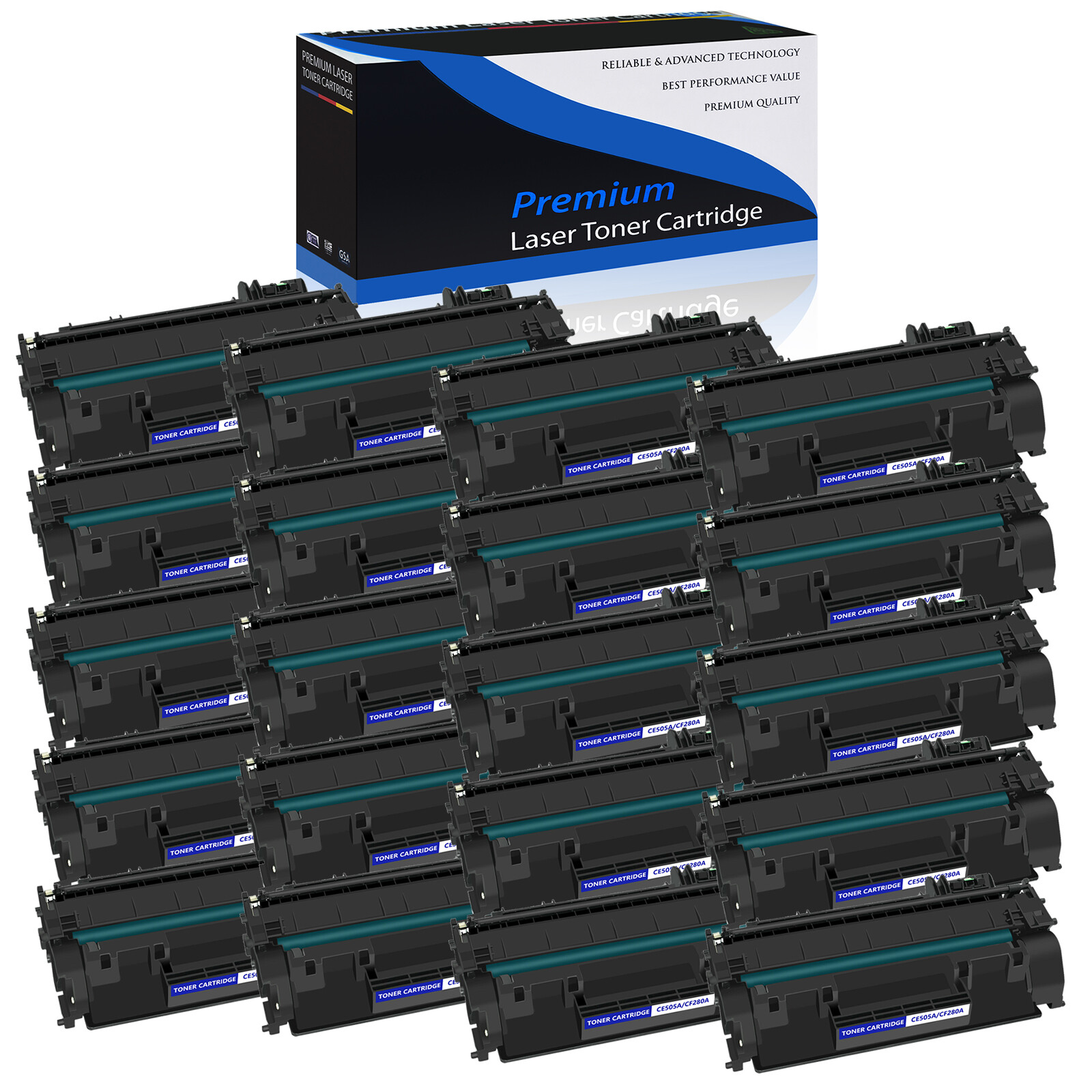 20PK CF280A 80A Toner Cartridge for HP LaserJet Pro 400 M401dn M401n M425dw INK