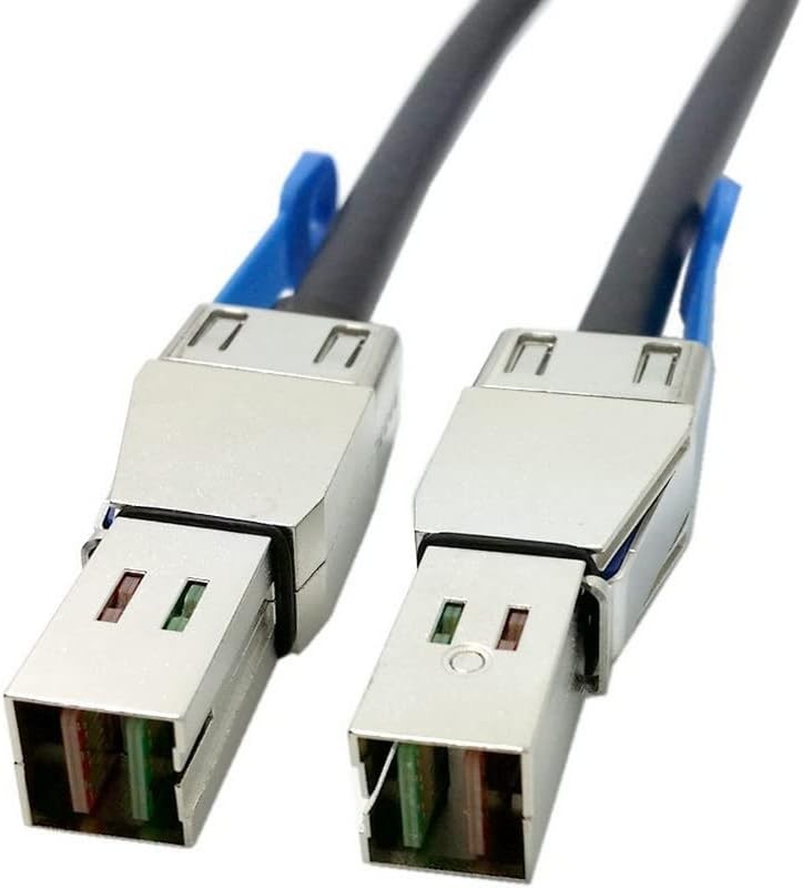 12GB External Mini SAS HD Cable SFF-8644 to SFF-8644 Data Server Raid Cable 50cm