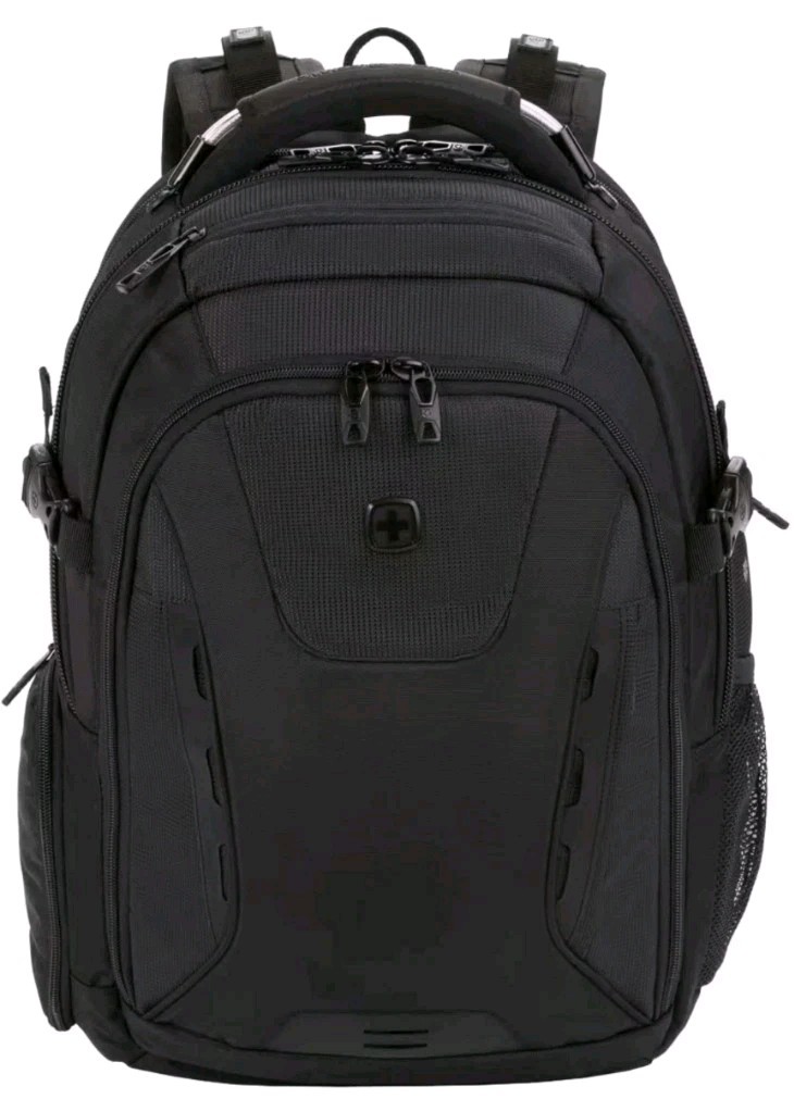  Brand New SwissGear Commander USB ScanSmart TSA Travel Laptop Backpack - Black