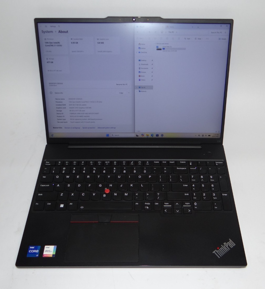 Lenovo ThinkPad E16 Gen 1 16" i7-1355U 8GB DDR4 512GB SSD Windows 11