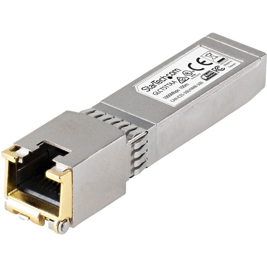 StarTech Gigabit Copper RJ45 SFP Transceiver - Cisco GLC-T Compatible