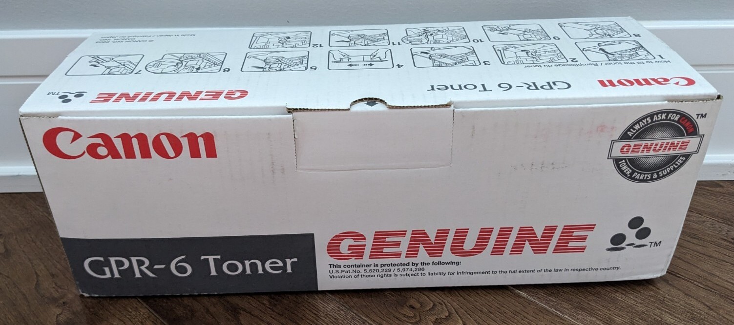 Genuine Canon GPR-6 (6647A003[AA]) Black Toner Cartridge iR2200 / 2800 / 3300