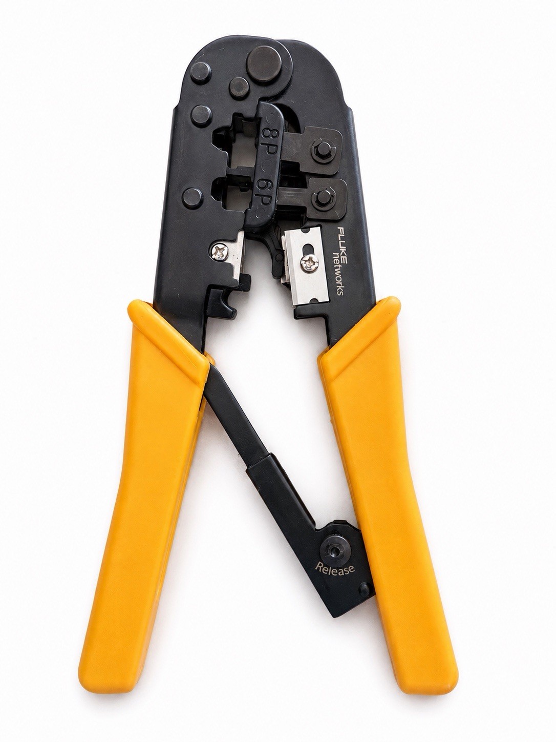 Fluke Networks RJ45 RJ11 RJ12 Modular Plug Crimp Tool 8P 6P Ethernet Crimper