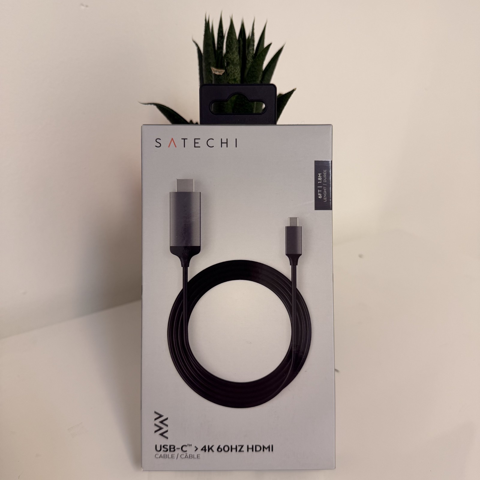 New Satechi USB-C to 4K 60Hz HDMI 6Ft Cable ST-CHDMIM