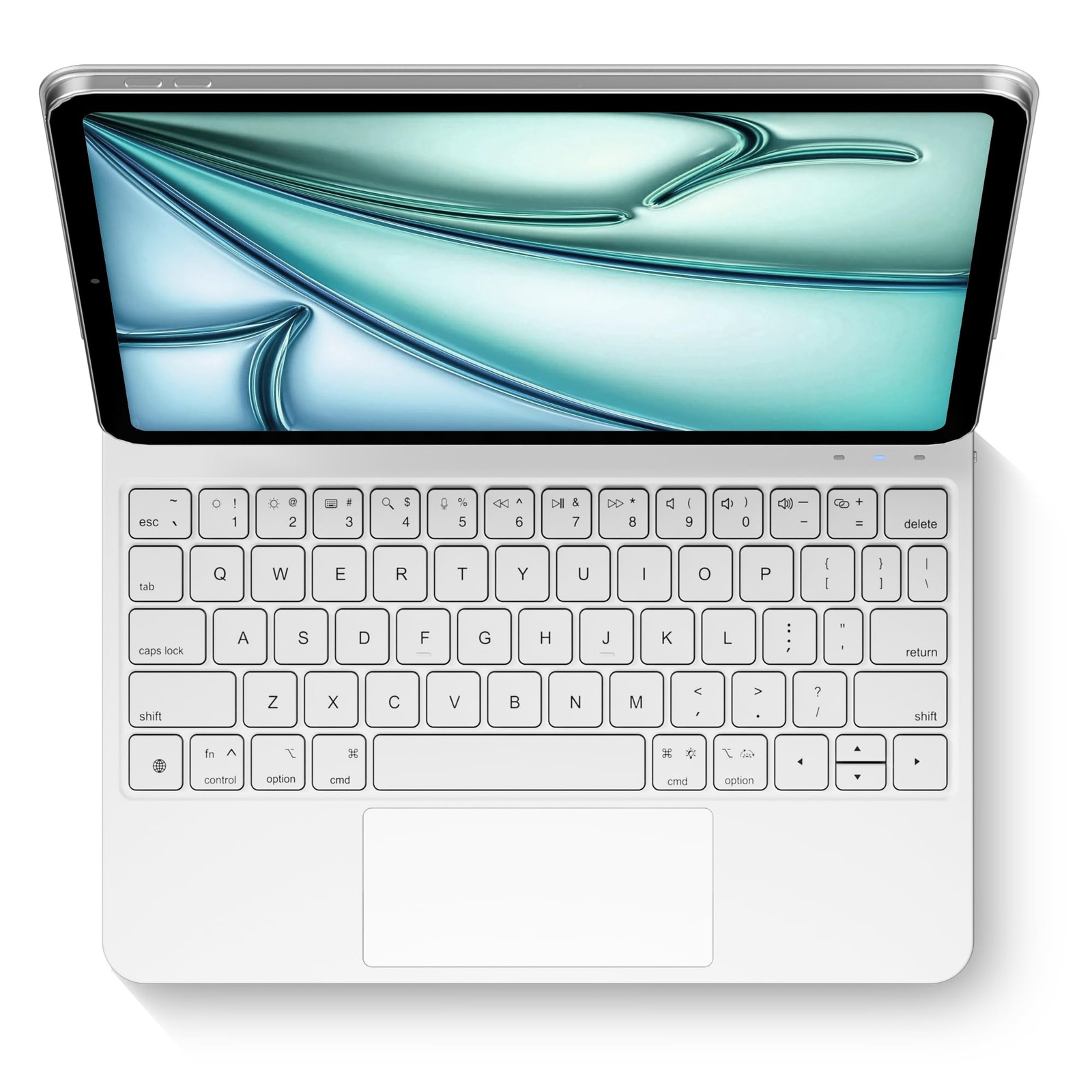 edaiser Magic Keyboard Case for iPad Pro 11 inch M4 M5 2024 2025, White Wireless