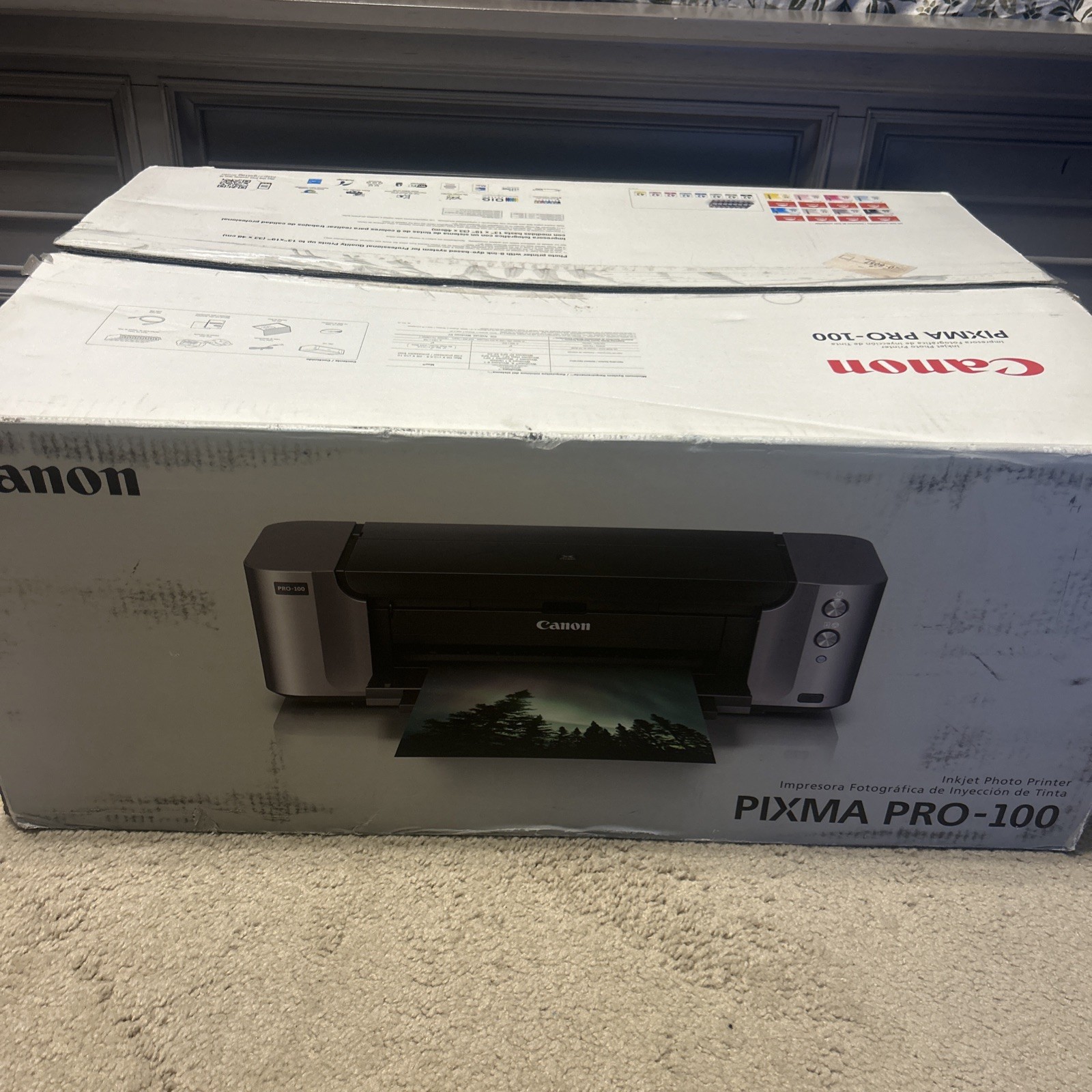 Canon PIXMA PRO-100 Inkjet Color Photo Printer New Open Box