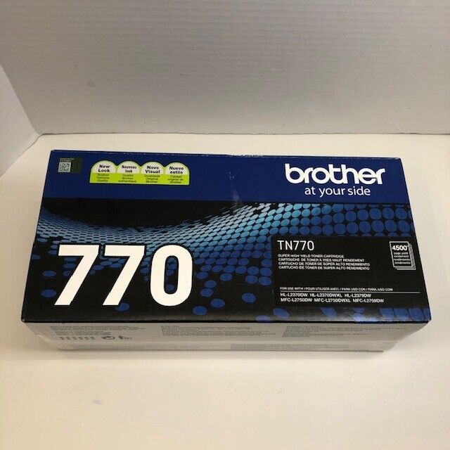 Brother TN770 Black Toner Cartridge Super High Yield TN-770 - WEIGHS 100% FULL