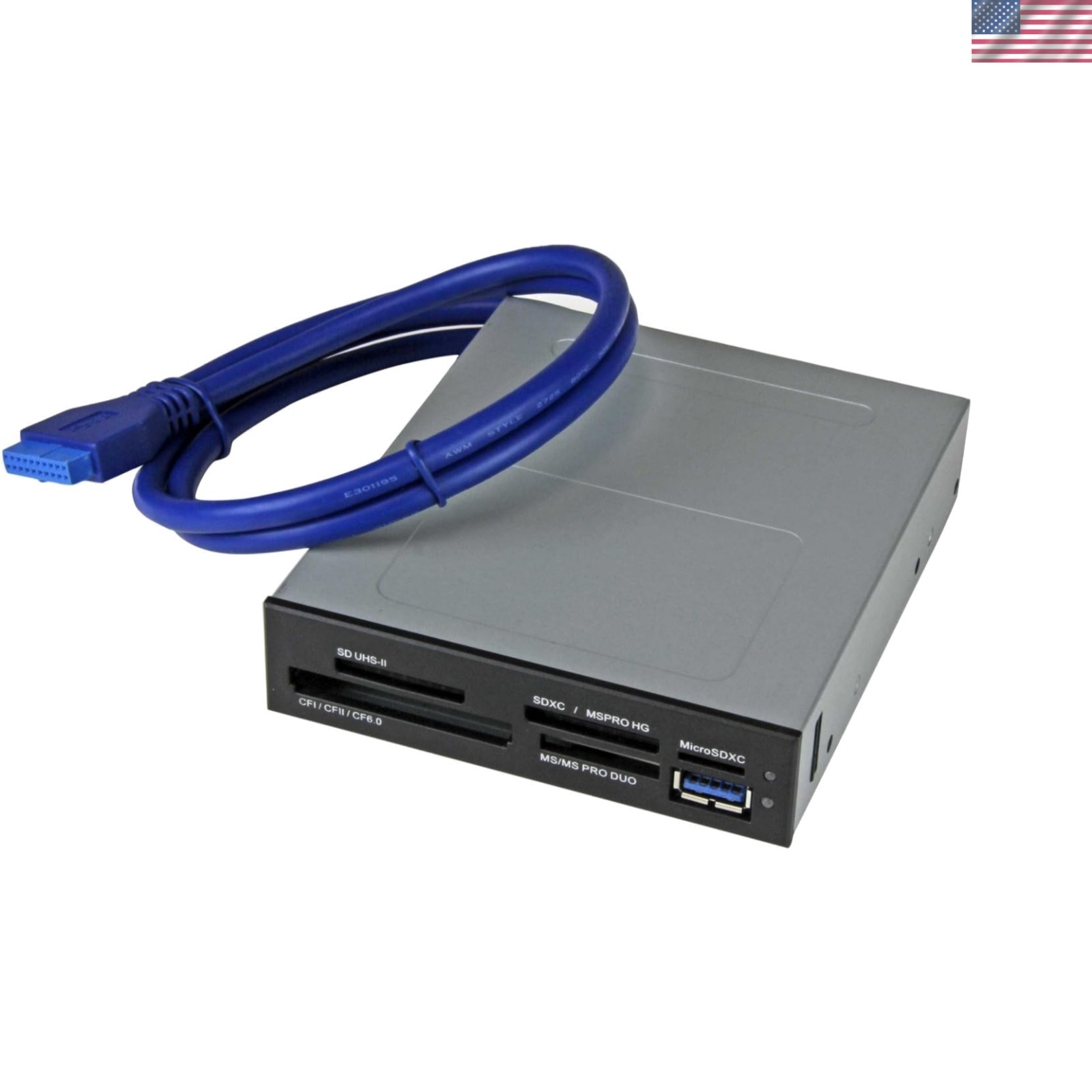 StarTech Internal Card Reader USB 3.0 UHS-II 3.5in Bay, TAA 35FCREADBU3