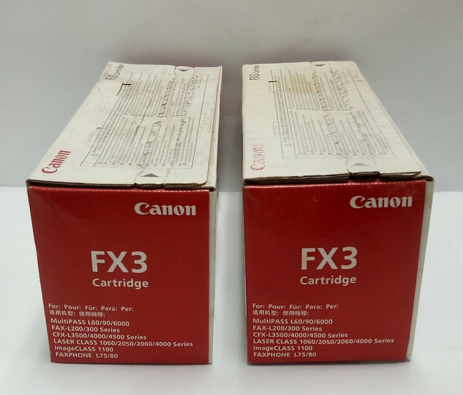 Canon Lot of X2  FX3 Monochrome Laser Toner Cartridge New Sealed.