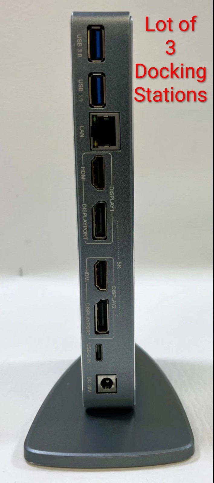 Lot Of 3 WavLink WL-UG69DK7 USB-C Dual 5K Universal Dock Station 14-In-1 Tested