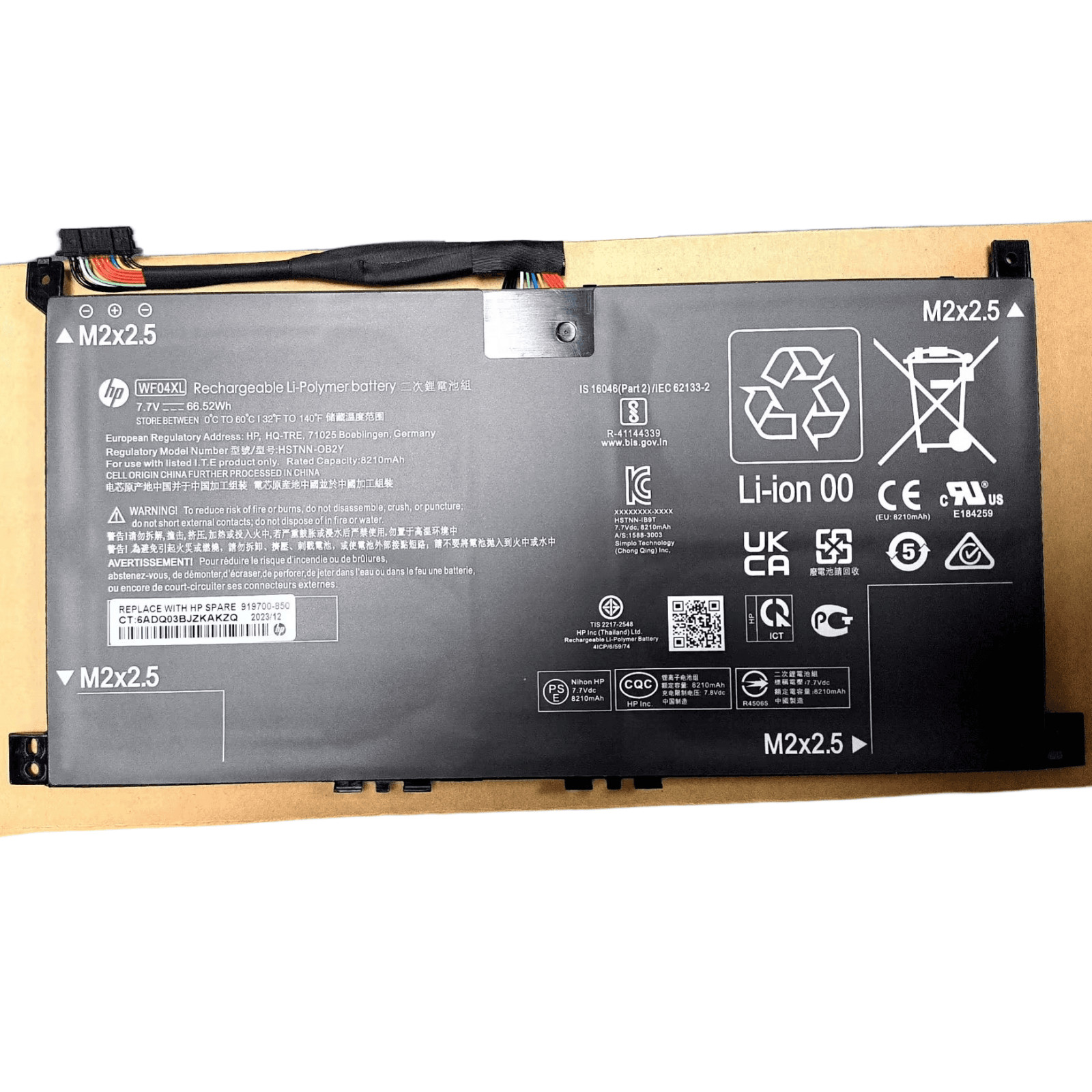 Genuine 8210mAh WF04XL M90073-005 M89926-AC1 Battery for HP Envy 13" 13-bf0013dx