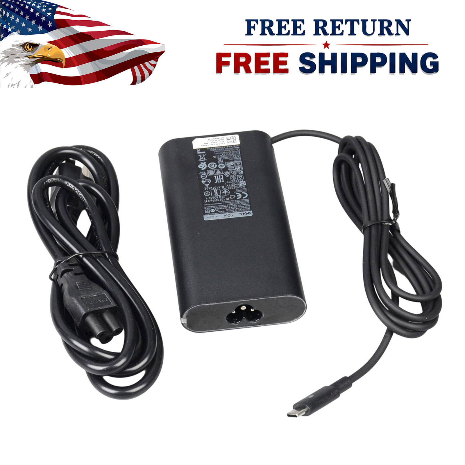 LA90PM170 90W USB-C Power Charger for Dell TDK33 0TDK33 Type-C AC Adapter Unit