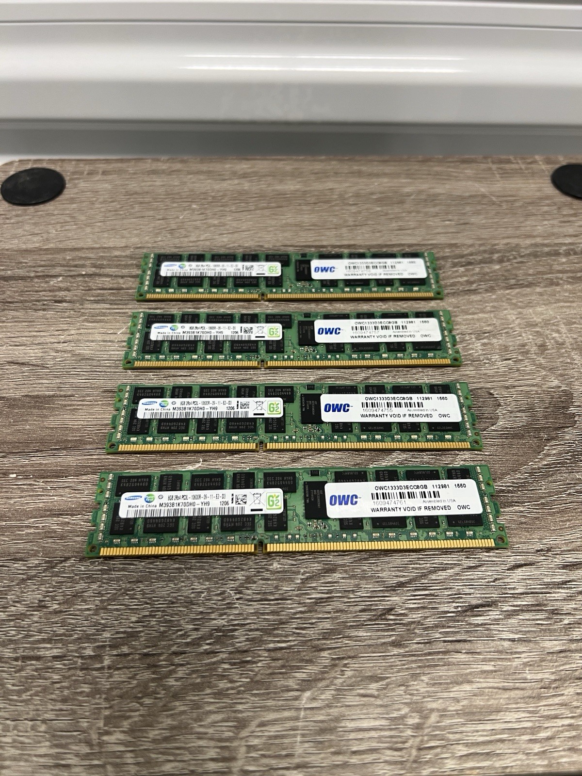 32GB Kit of 8x4GB -ORIGINAL OWC- DDR3 1333MHz ECC Memory/ Mac Pro 4,1  5,1 