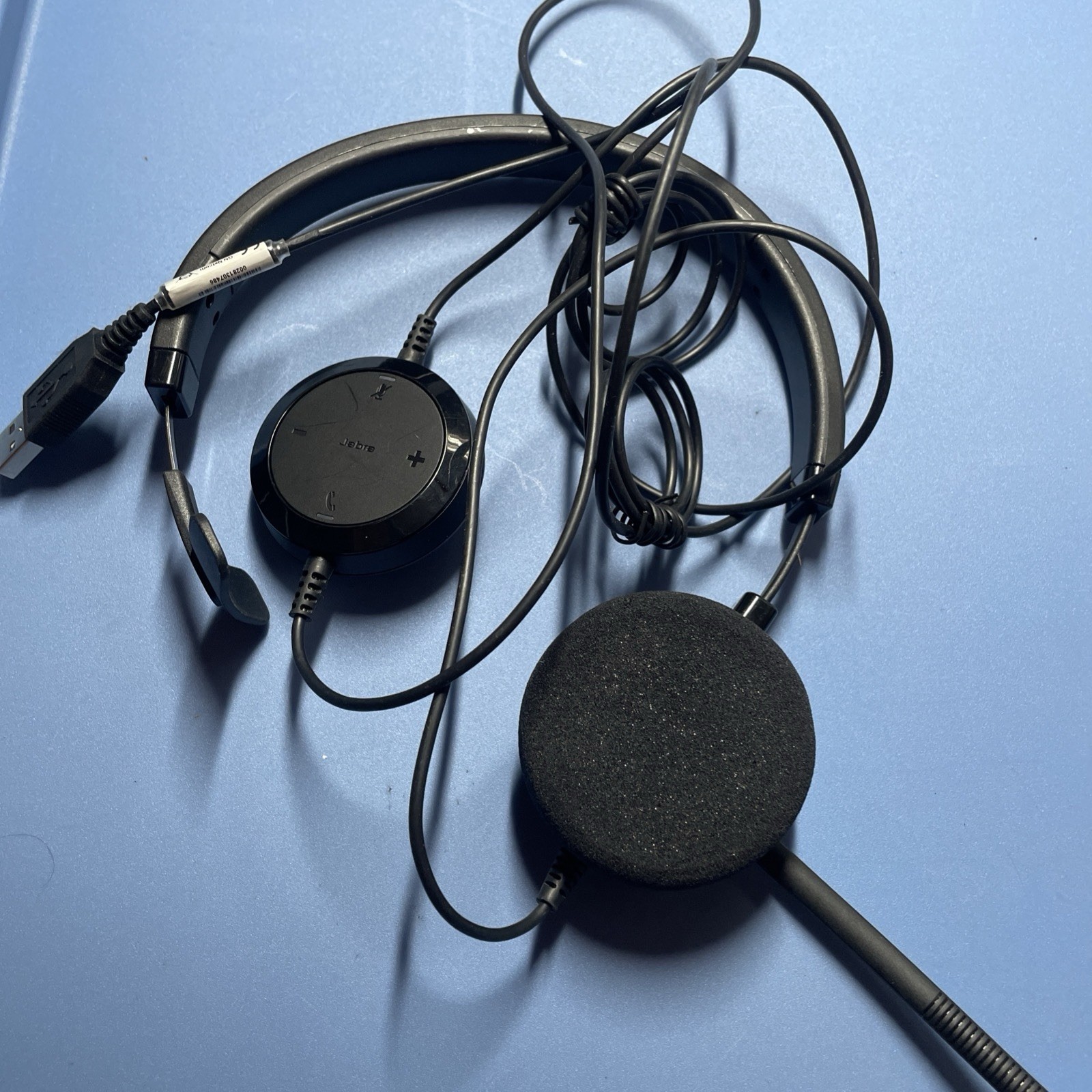 Jabra Evolve HSC016 Stereo USB Headset with Passive Noise Cancellation USED