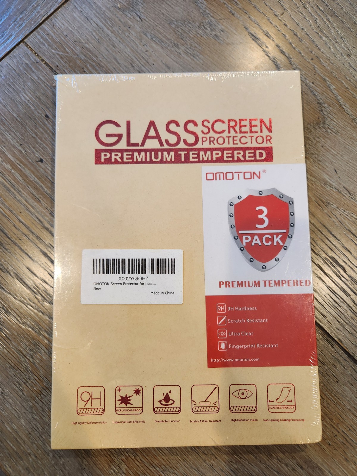 OMOTON Screen Protector For Ipad 3k NEW SEALED In Plastic