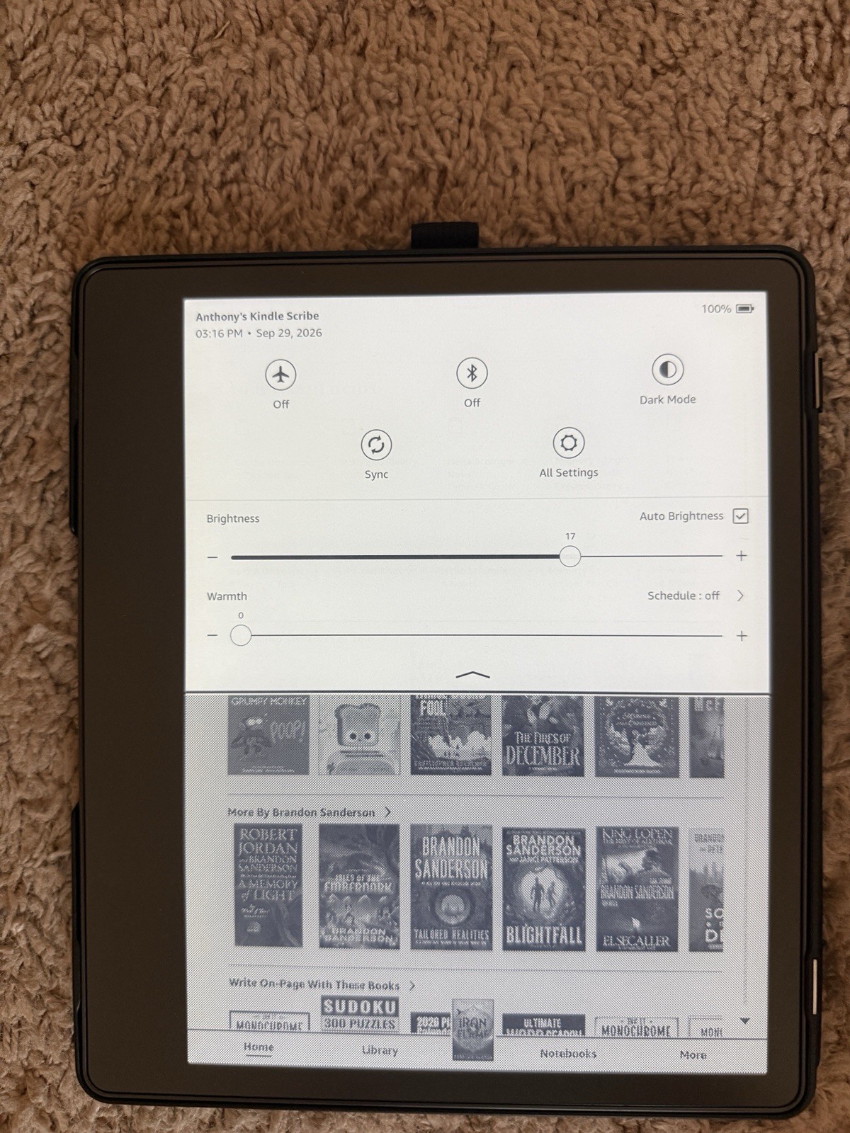 1sr Generation Kindle Scribe with Pen, Case And Charger Cable Bundle