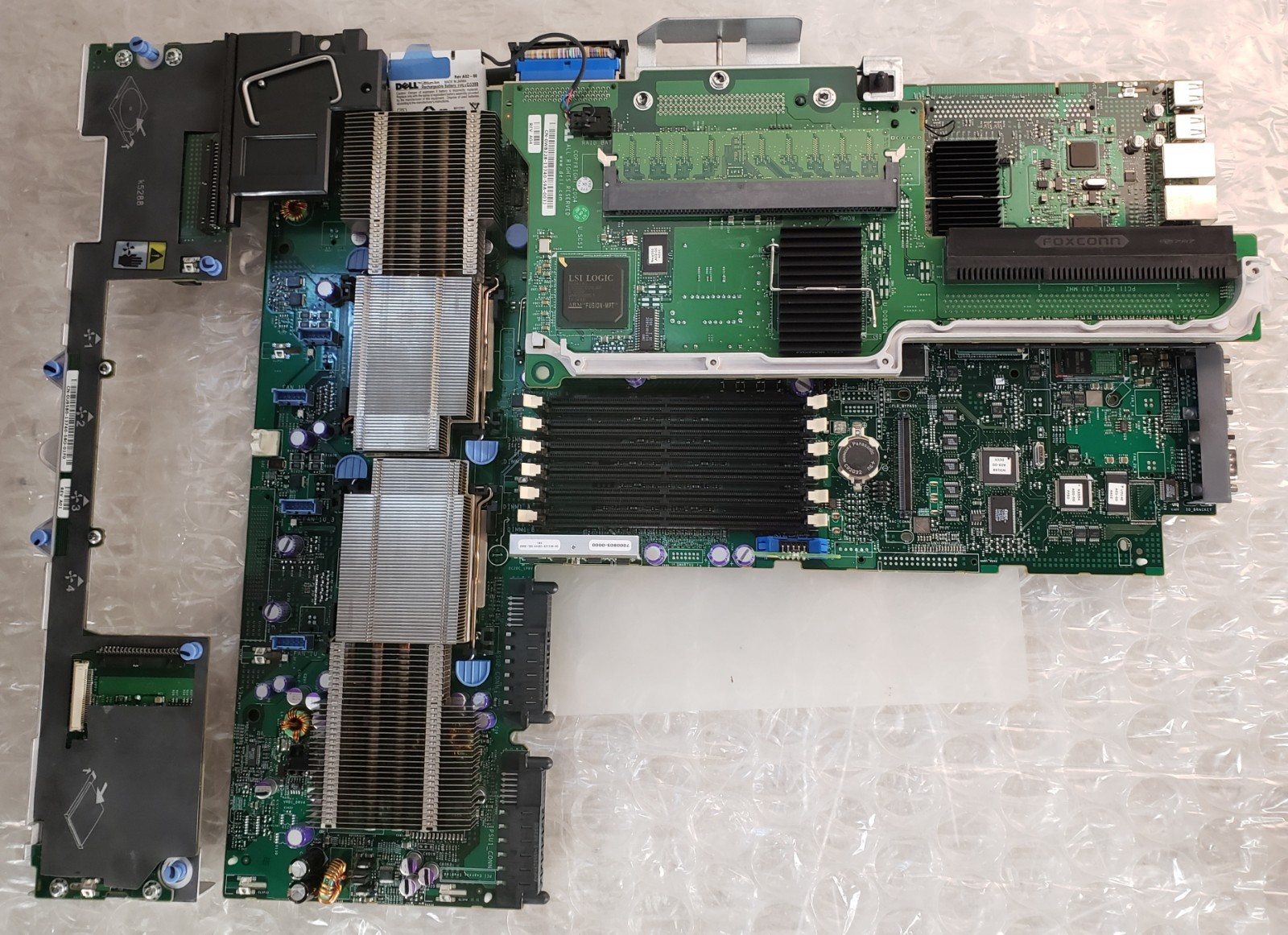 Dell PowerEdge 1850 Server Motherboard w/ 2x Intel Procs+Riser+Backplane+Batt