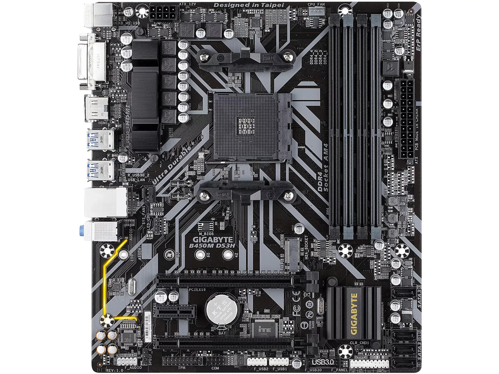 GIGABYTE B450M DS3H AM4 Micro ATX AMD Motherboard
