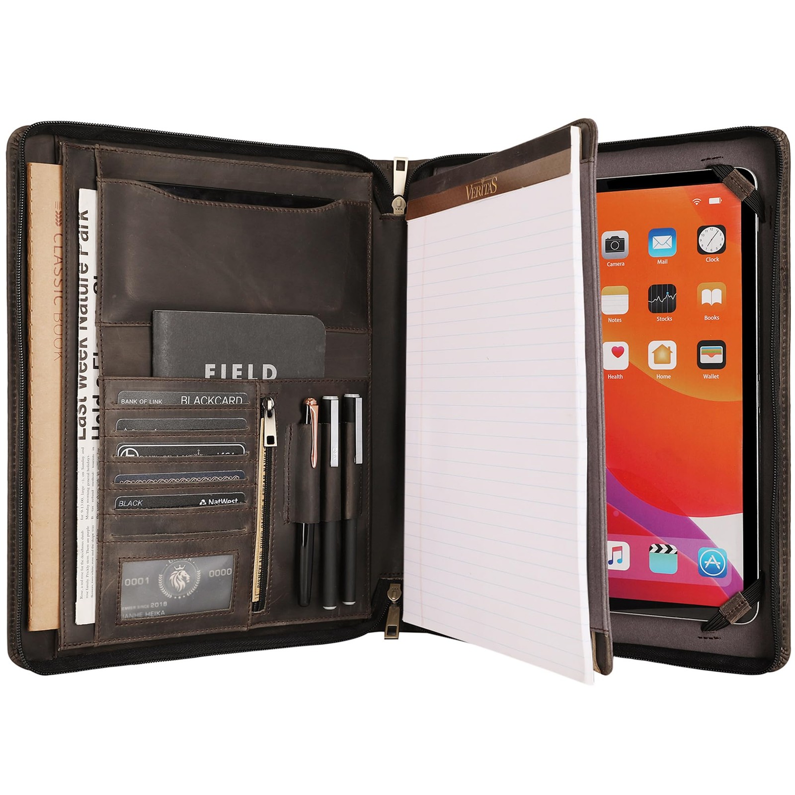 Leather Portfolio for 12.9 inch iPad Pro (2018/2020/2021/2022), Leather