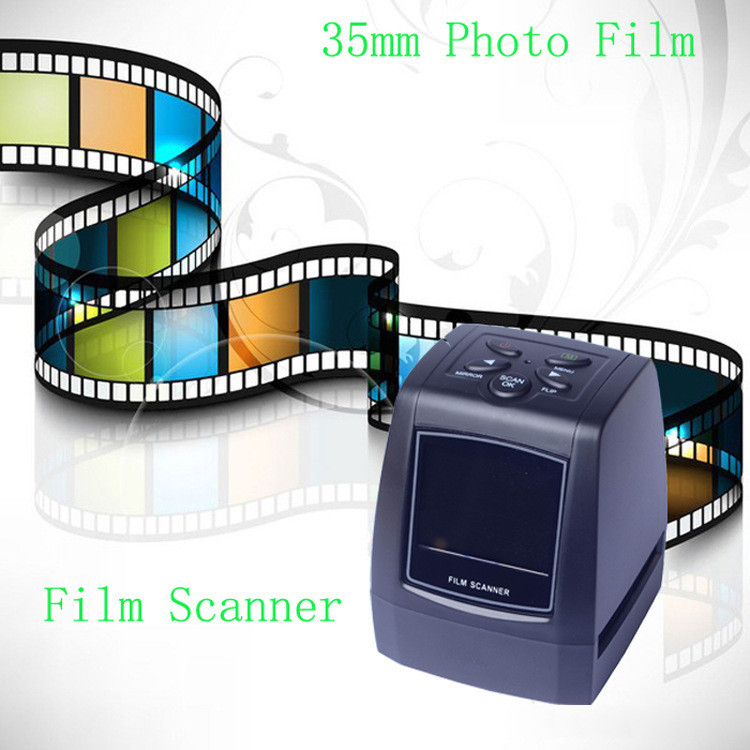 35mm SD Card LCD Film scan Photo Scanner Negative Film Slide Viewer monochrome
