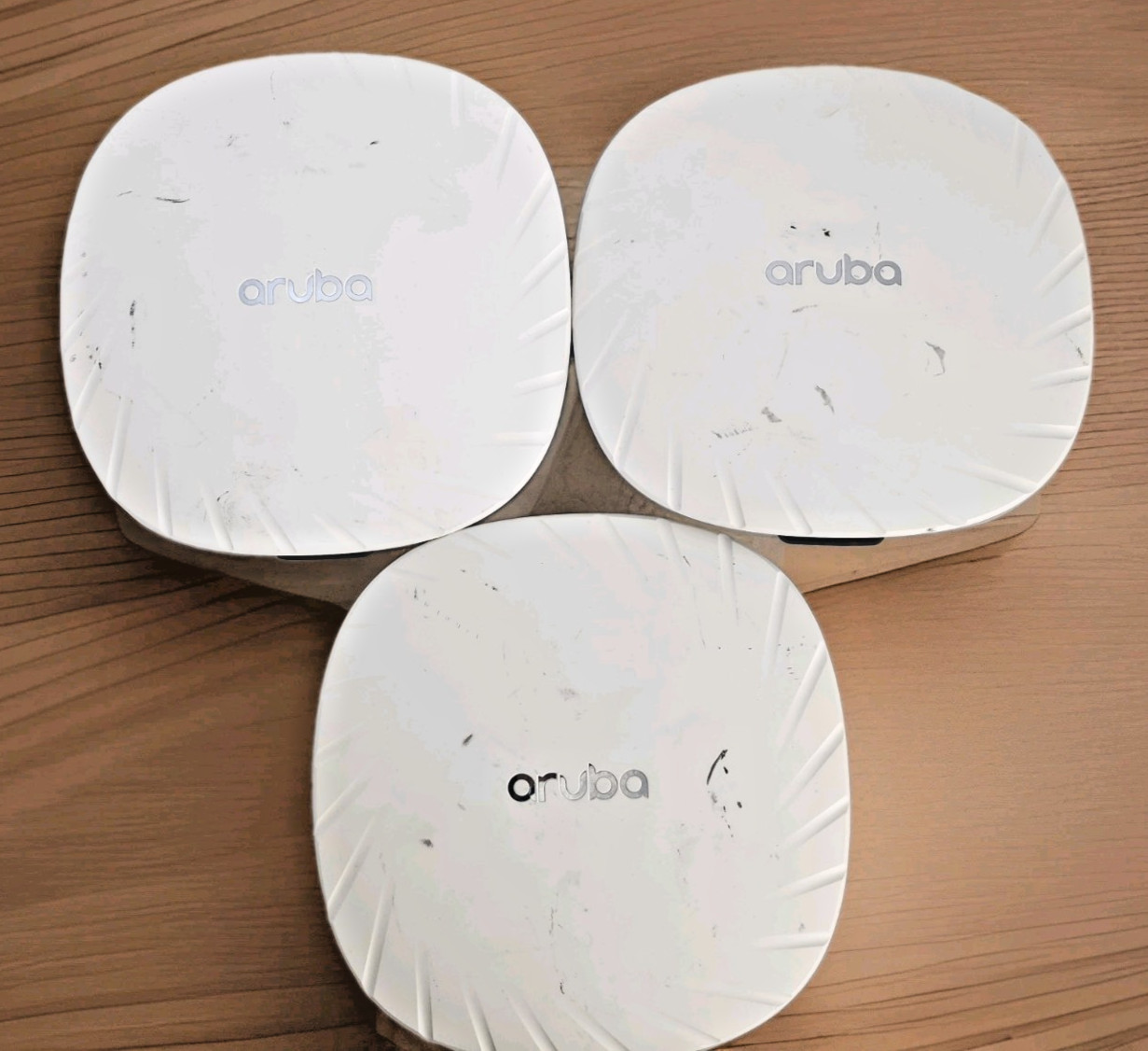 Lot of 3 Aruba AP‑515 WiFi 6 Access Points Tested Working Green Power LED