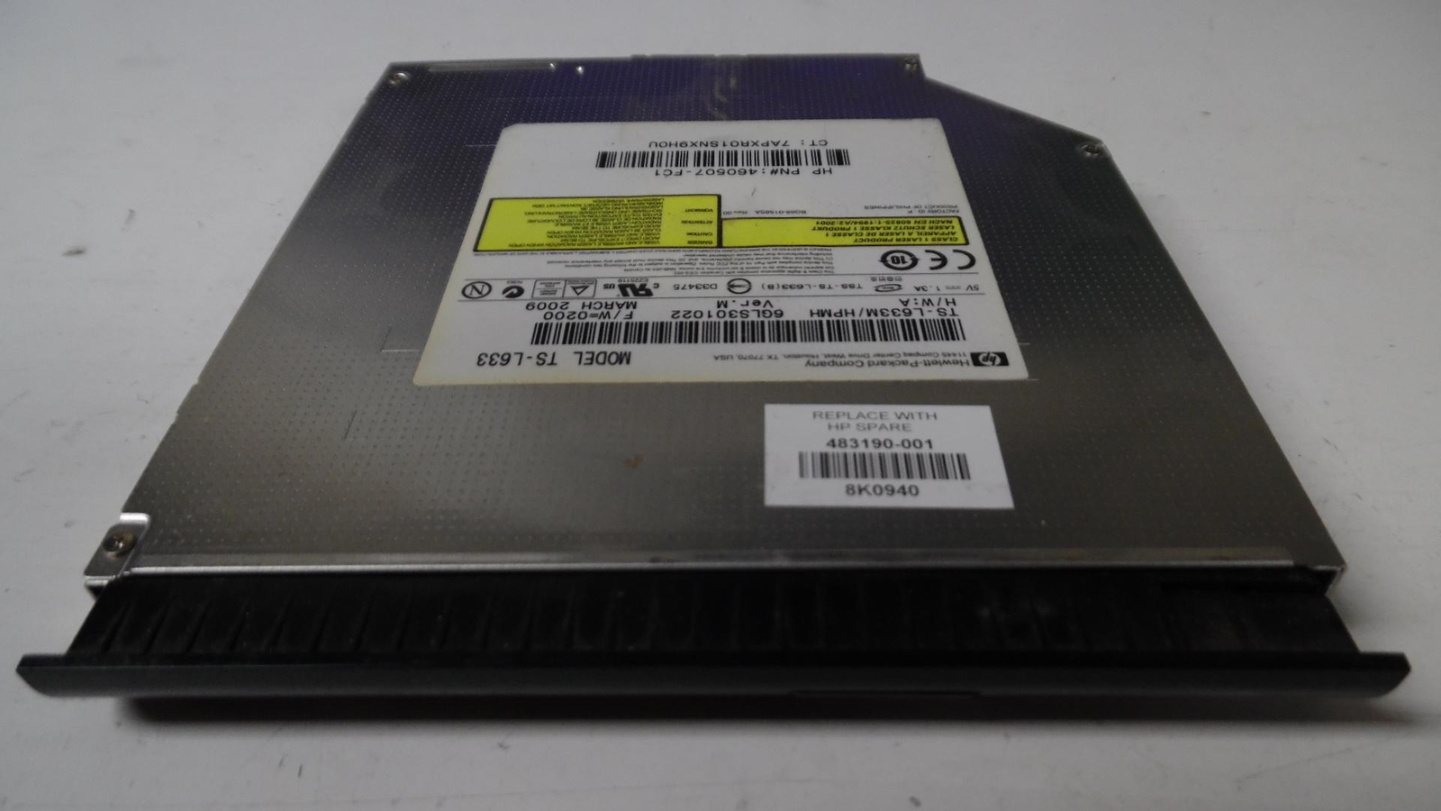 HP Elitebook 6930P - DVD-RW Burner Drive - TS-L633 483190-001