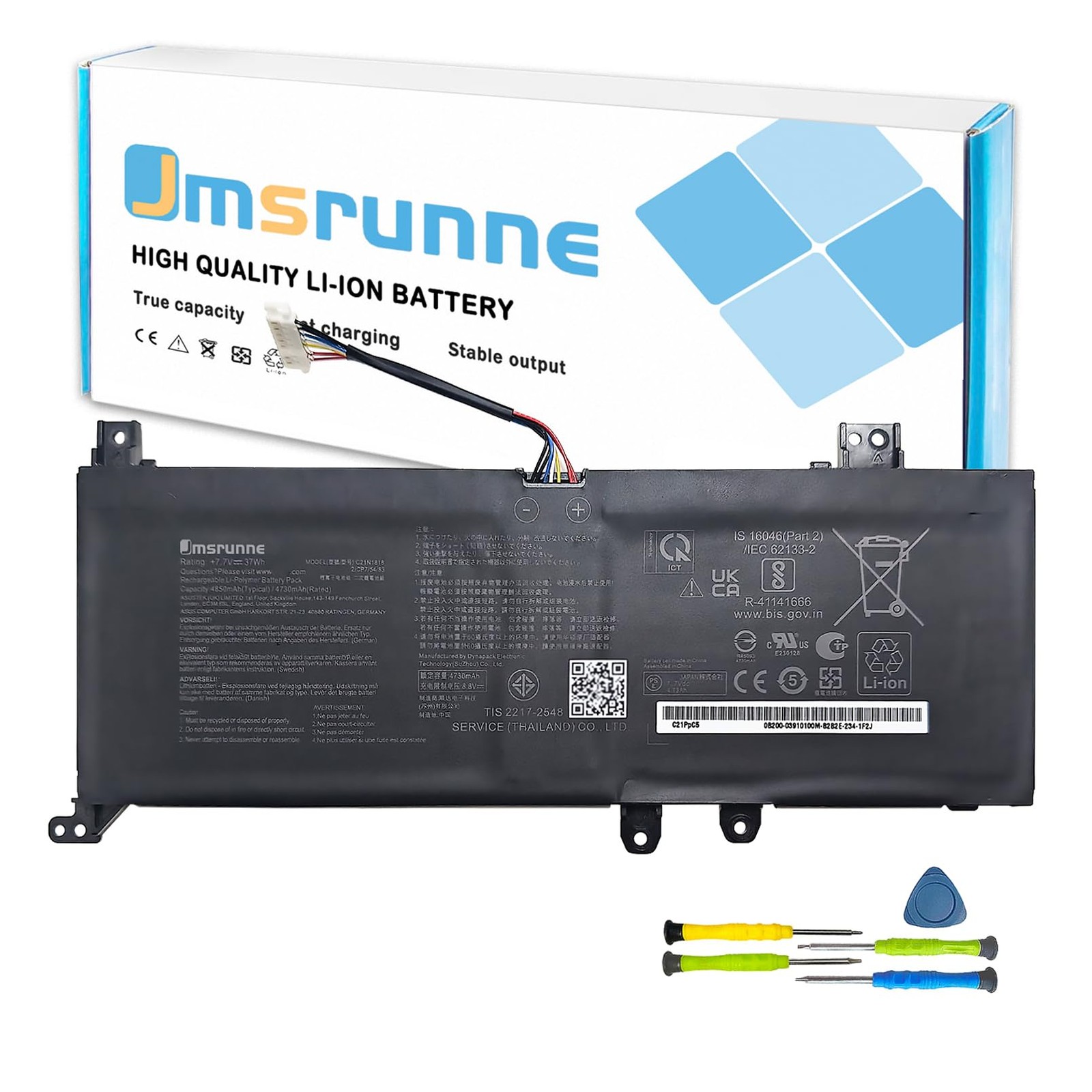 37Wh C21N1818-2 B21N1818 B21N1818-2 C21N1818 Laptop Battery for Asus VivoBook...