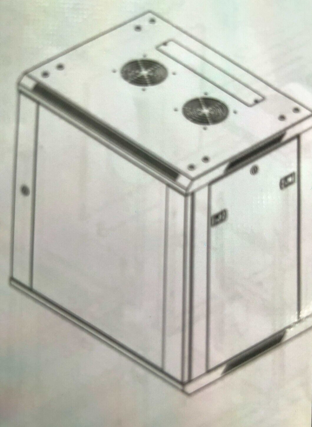 NavePoint  15U Wall Mount Network Sever Cabinet Race W/Glass Door Lock