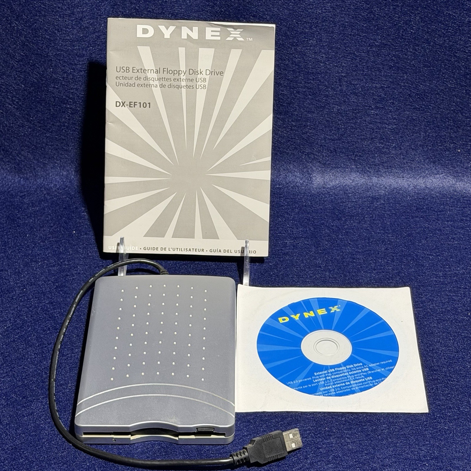 Vintage DYNEX * DX-EF101 3.5" External USB Floppy Disk Drive