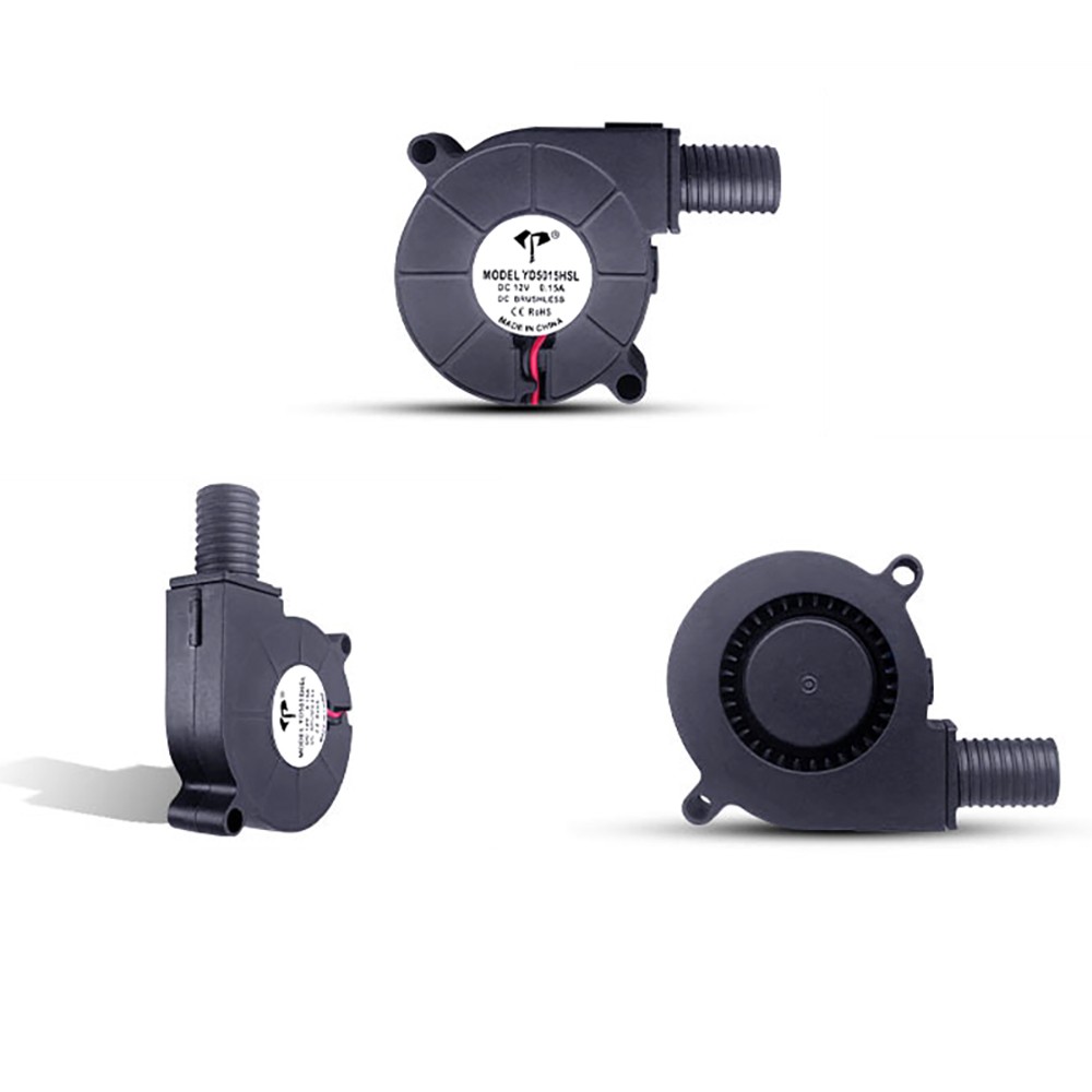 5015 Radial Turbo Blower Fan Cooling Fan DC 5V Equipped With Air Outlet 9.5 cfm