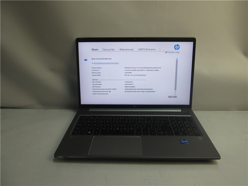 HP ZBook Power G8 Laptop i7-11850H 2.5GHz 32GB 512GB SSD Win 11 Pro COA