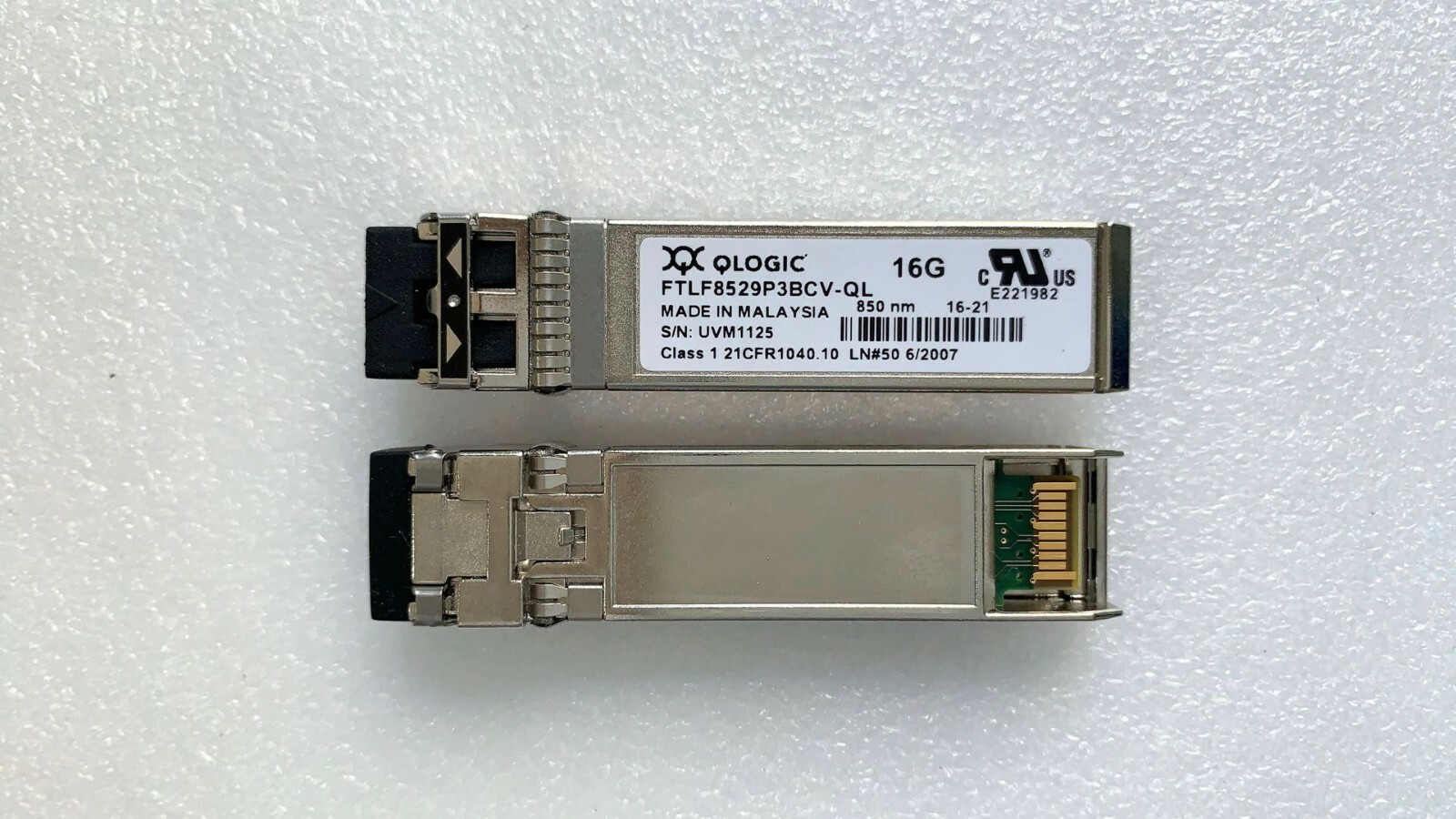 QLOGIC FTLF8529P3BCV-QL 16GB 850NM SFP for QLE2670 QLE2672 QLE2690 QLE2692 HBA
