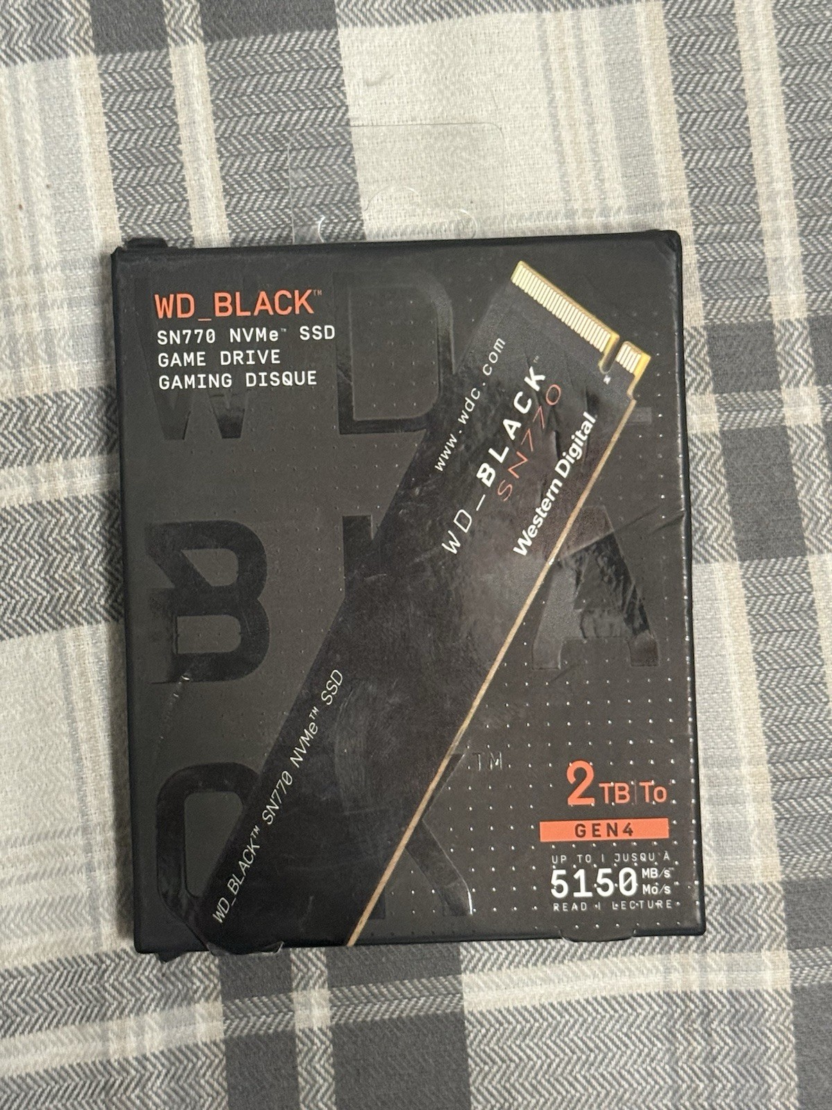 NEW SEALED Western Digital WD_BLACK SN770 2TB M.2 NVMe Internal SSD WDS200T3X0E