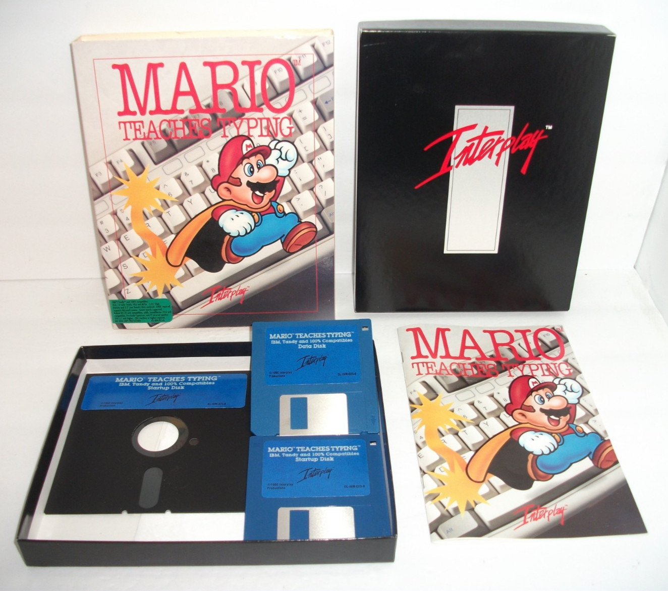 Mario Teaches Typing 3.5” & 5.25” Computer Disks IBM/Tandy/DOS 3.1 (1992)