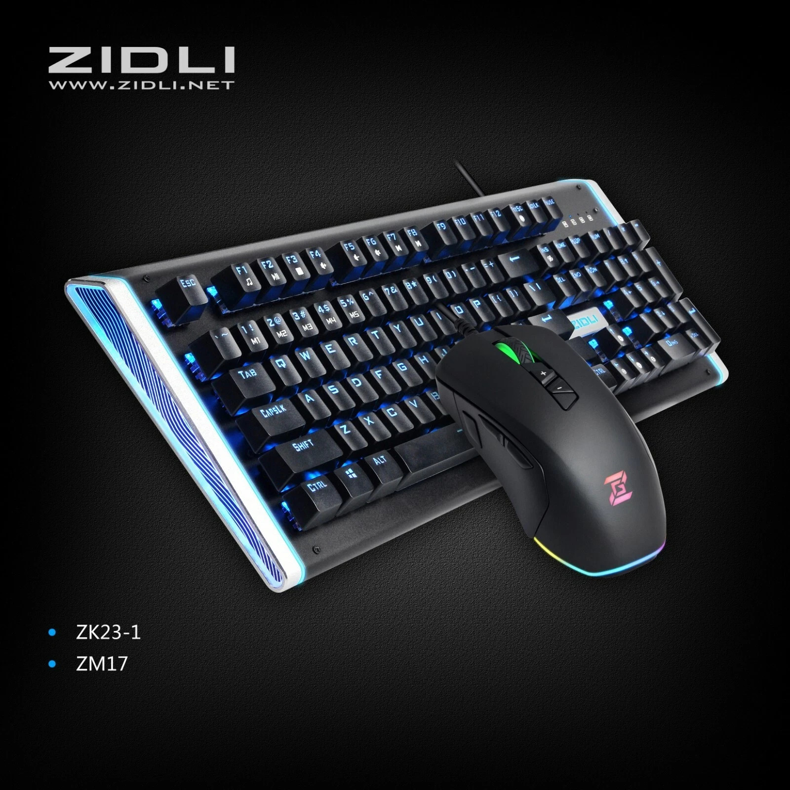 BEST Wired Optical Mechanical Gaming Keyboard & Mouse Rainbow RGB Backlit Combo