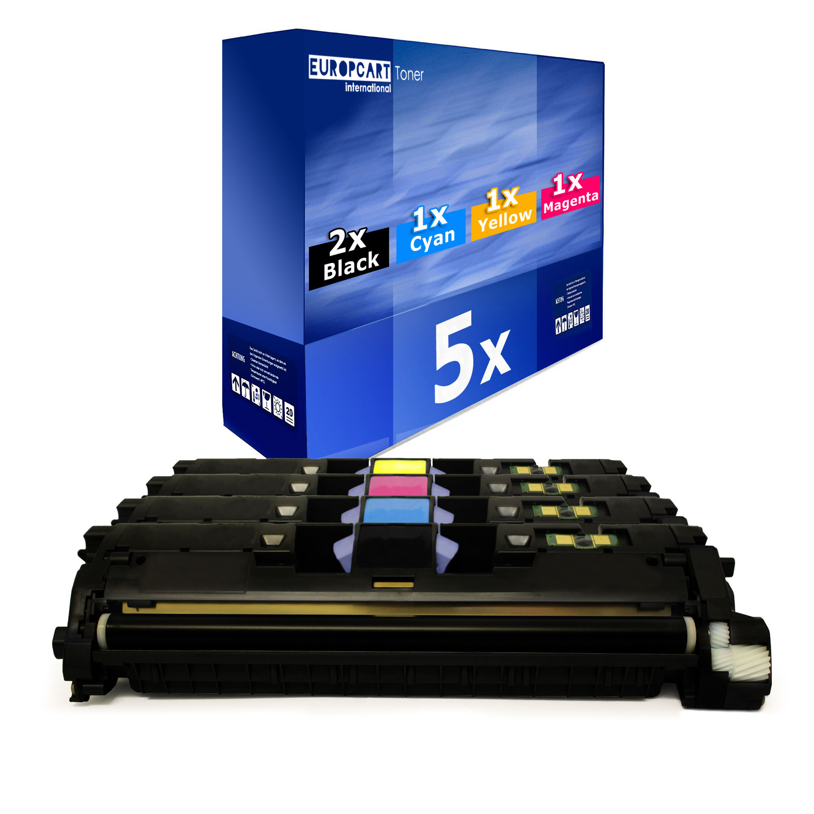 5x Eurotone Compatible HP Laser Toner Cartridge XL for 1500 2500